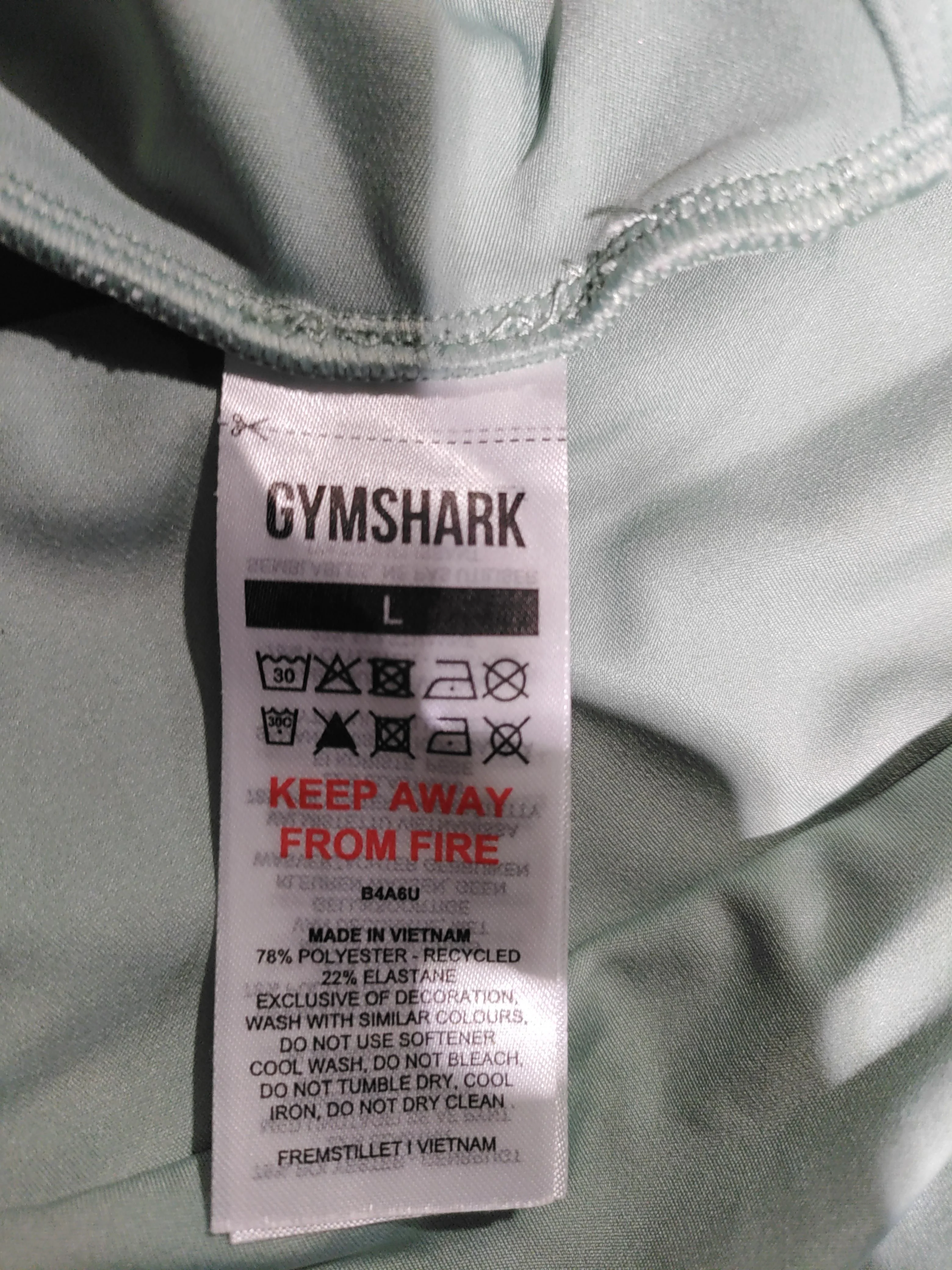 Gymshark Women's Shorts L Green Polyester with Elastane Sweat - Image 5