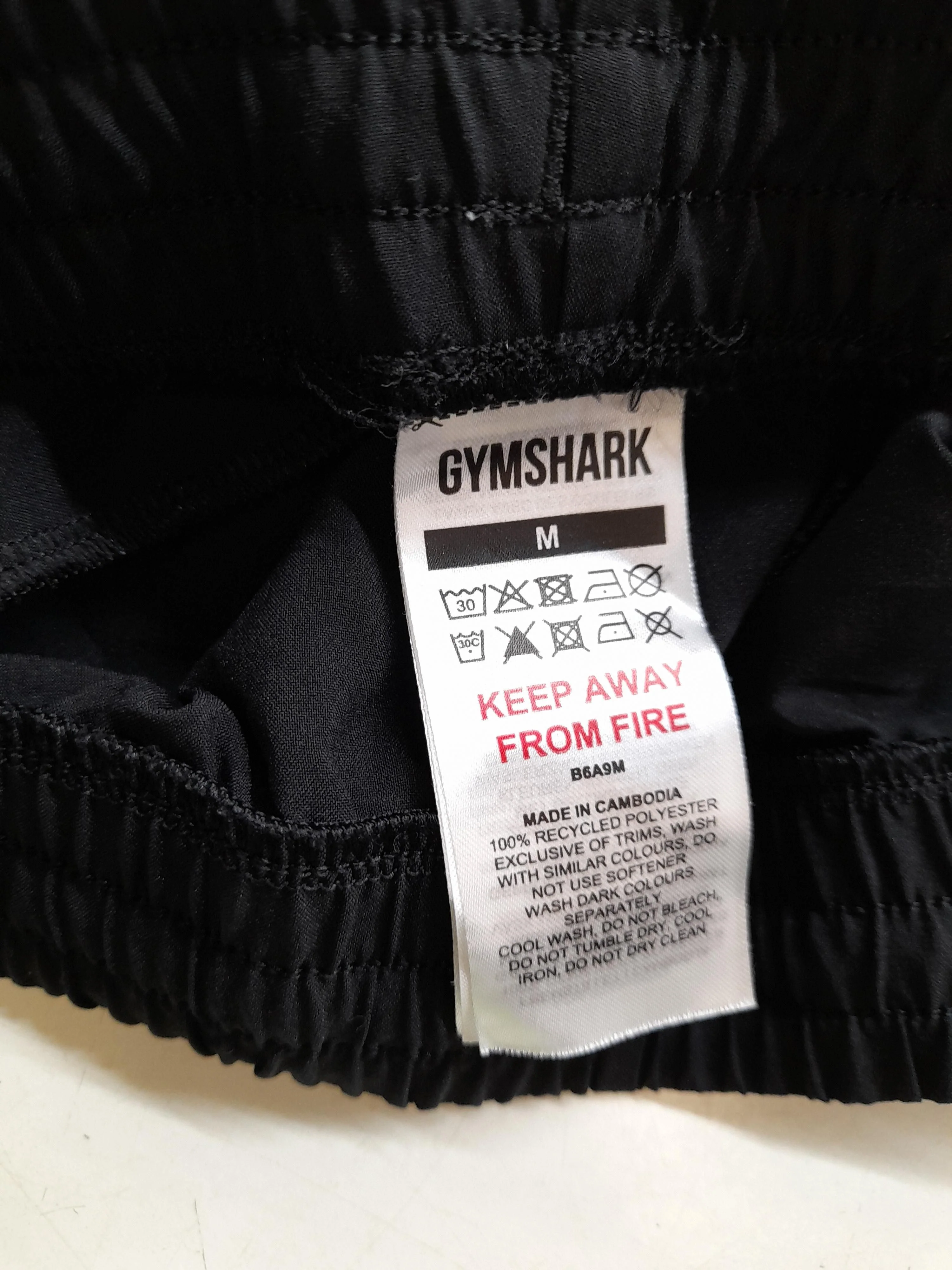Gymshark Women's Shorts M Black 100% Polyester Sweat - Image 6
