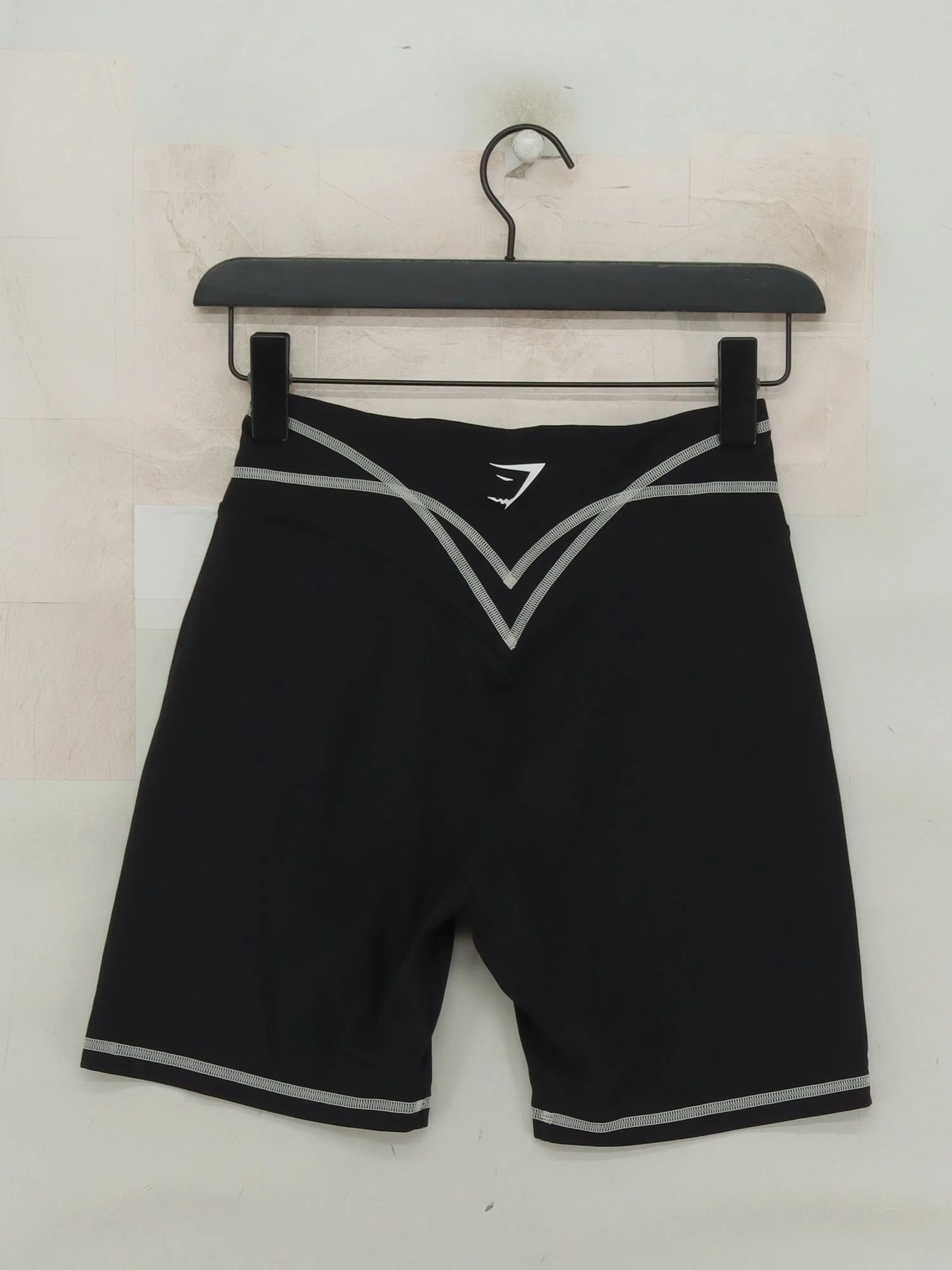 Gymshark Women's Shorts M Black Nylon with Elastane Sweat - Image 2