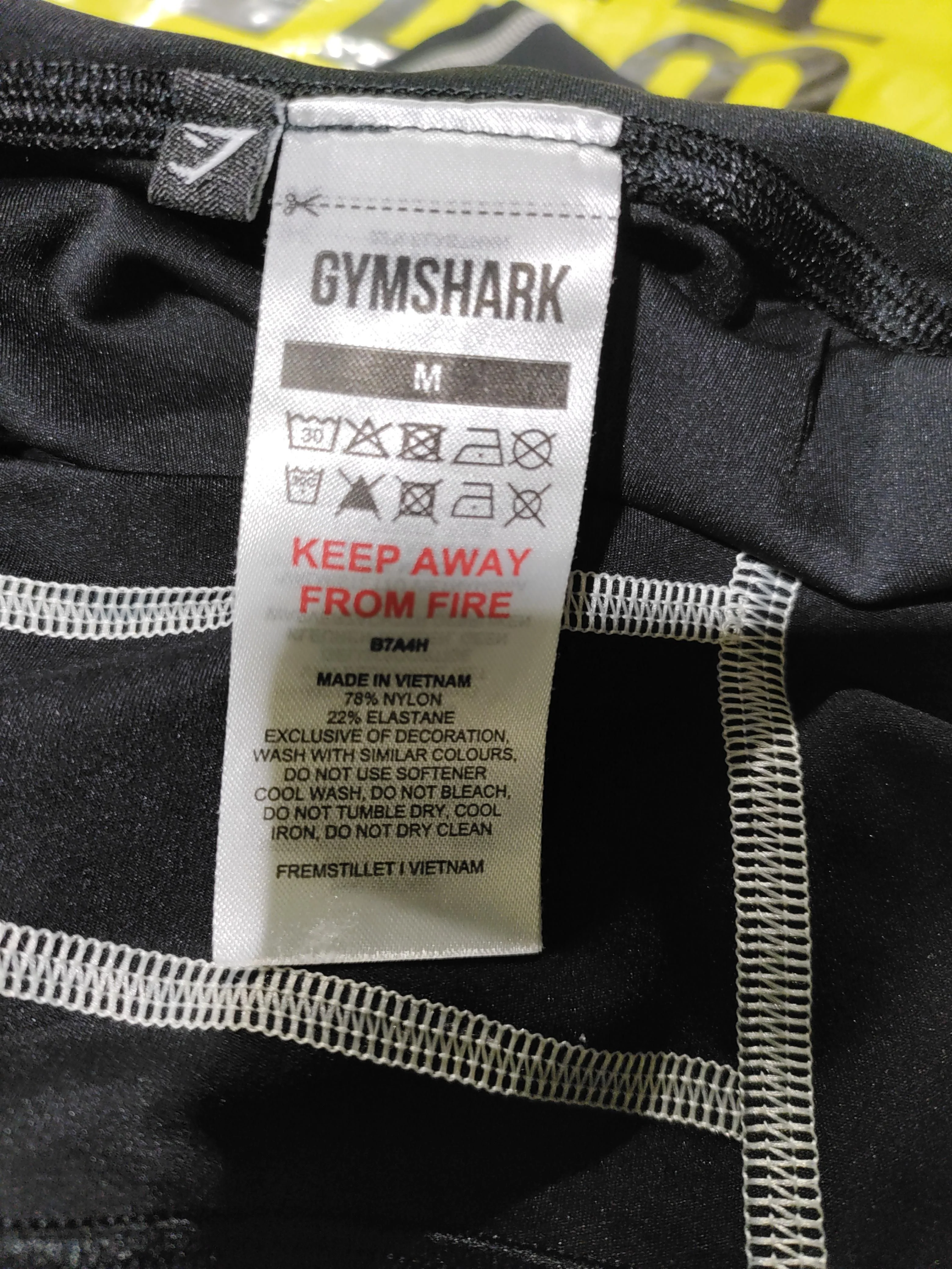 Gymshark Women's Shorts M Black Nylon with Elastane Sweat - Image 6