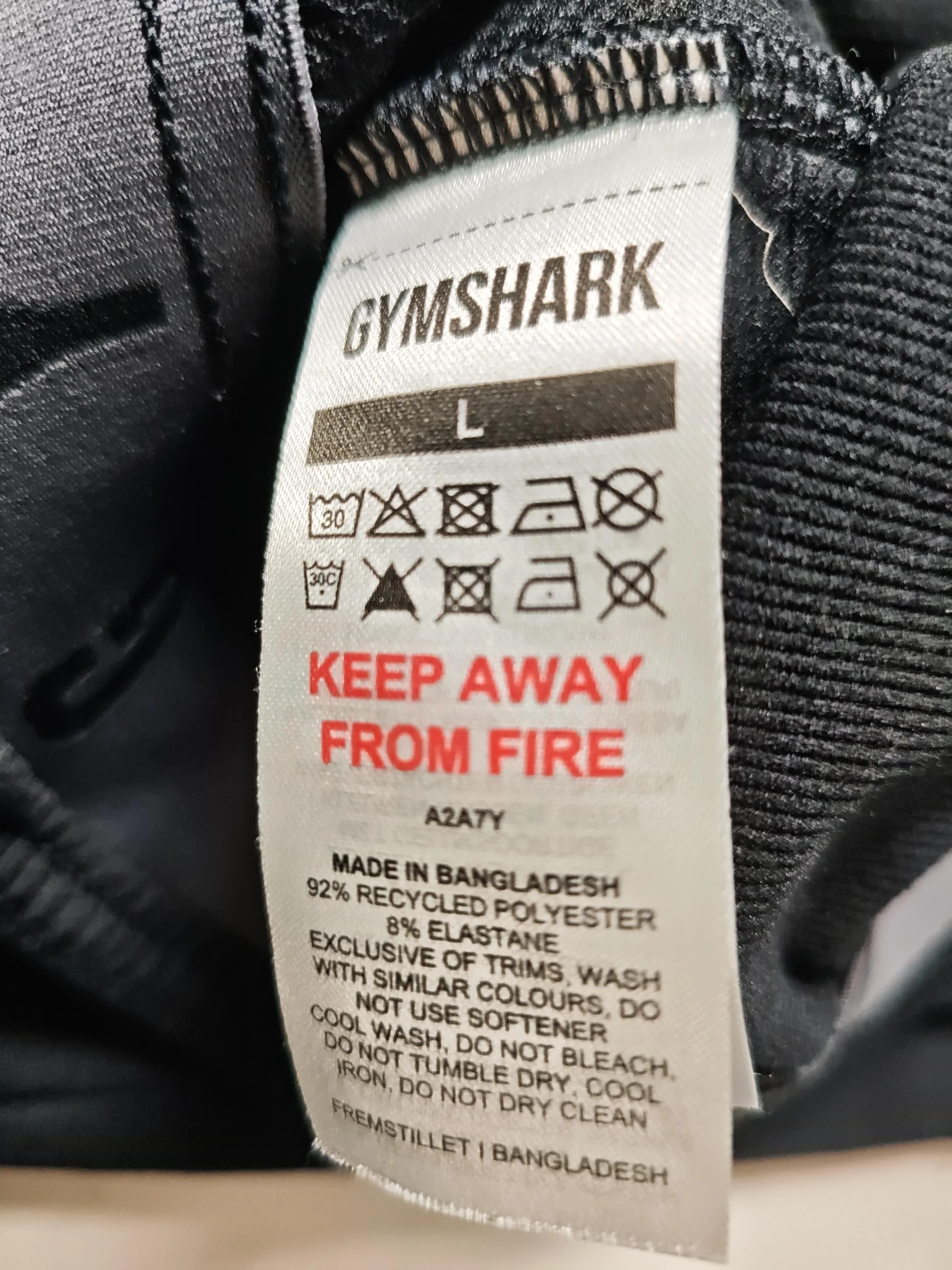 Gymshark Women's Sports Bottoms L Black Polyester with Elastane Sweatpants - Image 6