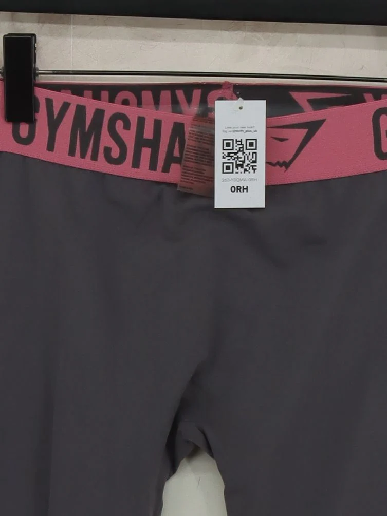 Gymshark Women's Sports Bottoms L Grey Nylon with Elastane Sweatpants - Image 3
