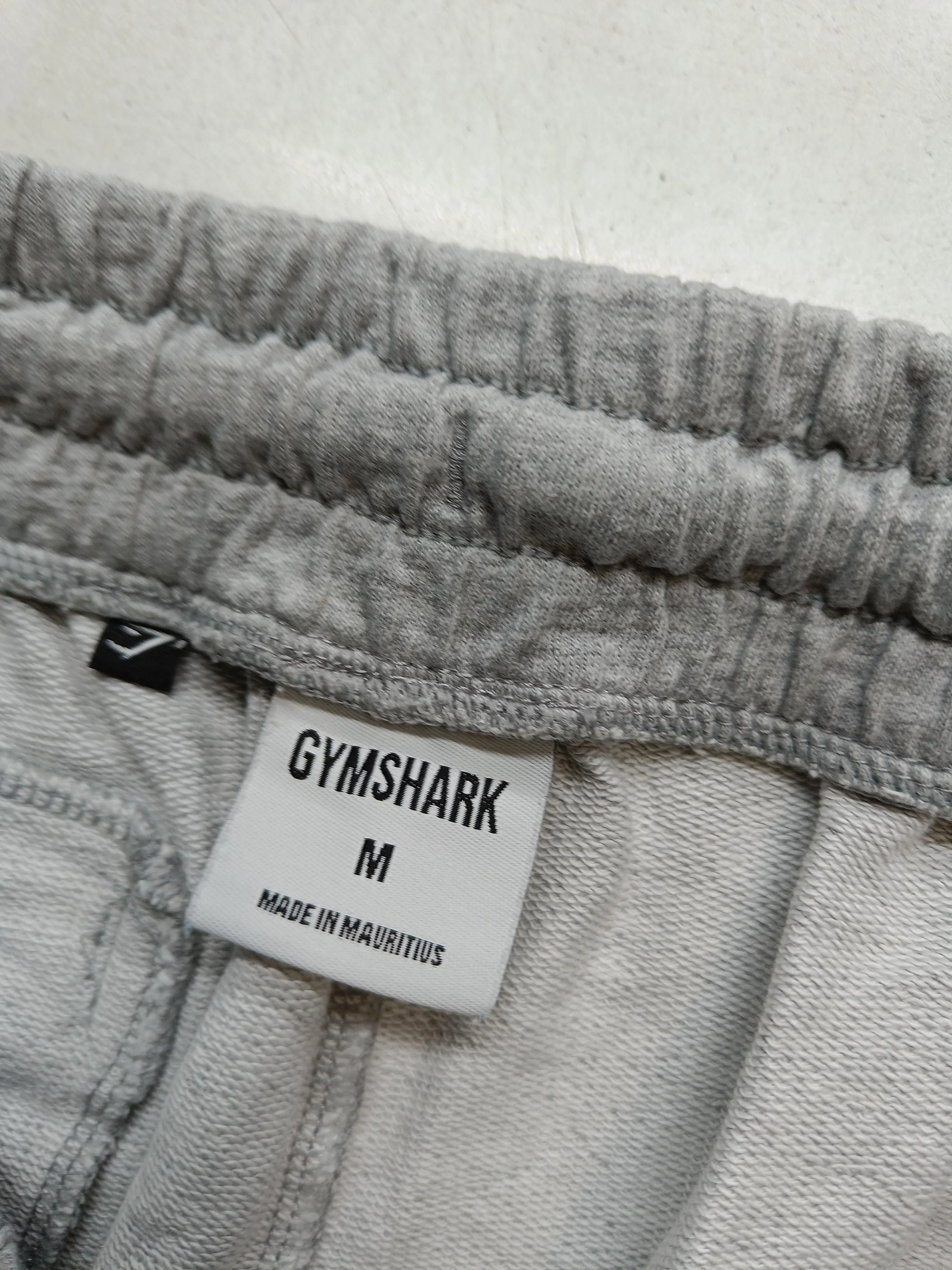Gymshark Women's Sports Bottoms M Grey 100% Cotton Sweatpants - Image 5
