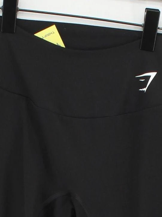 Gymshark Women's Sports Bottoms S Black Polyester with Elastane Sweatpants - Image 3