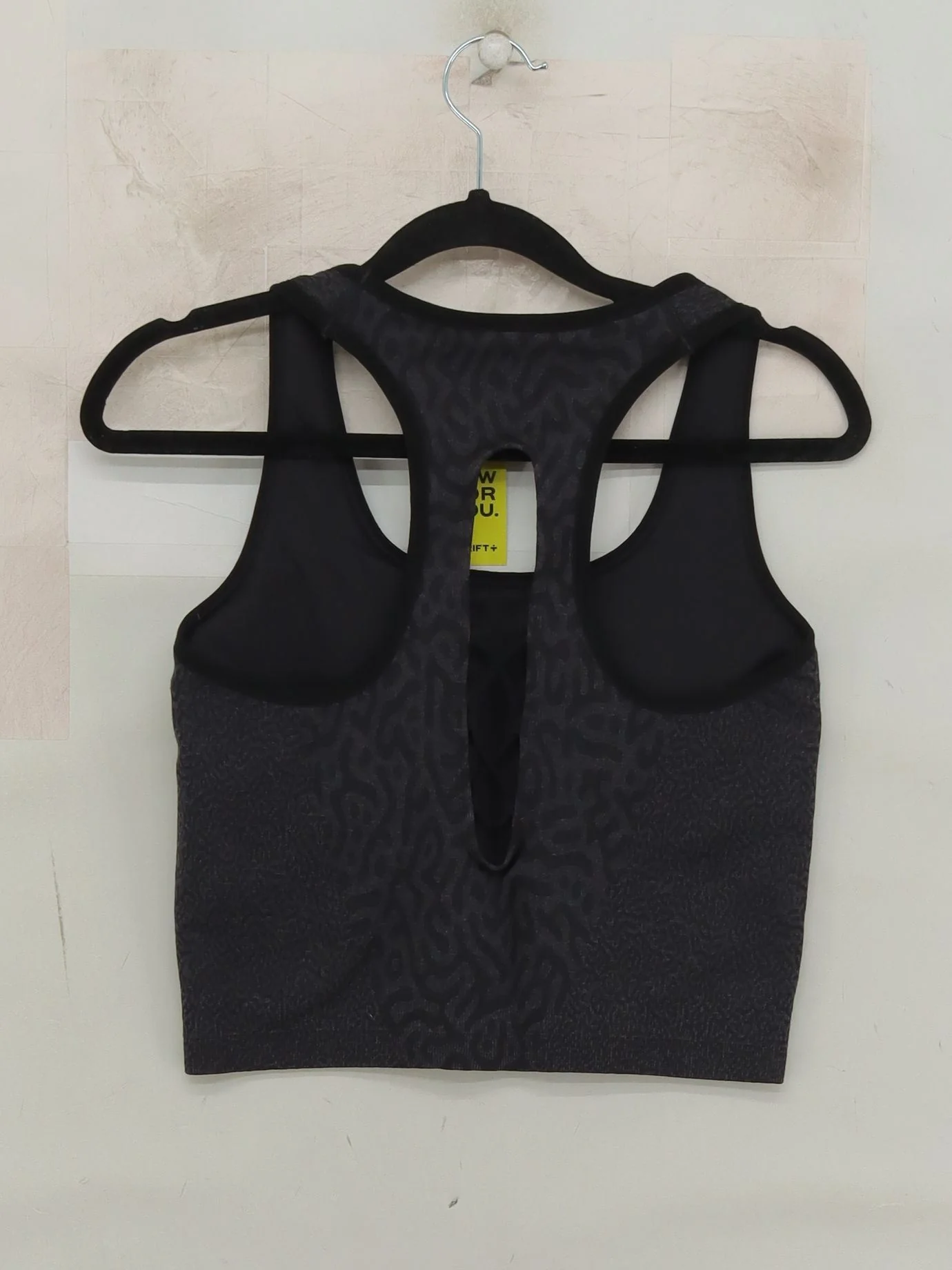 Gymshark Women's T-Shirt L Black Polyamide with Polyester, Elastane Basic - Image 2