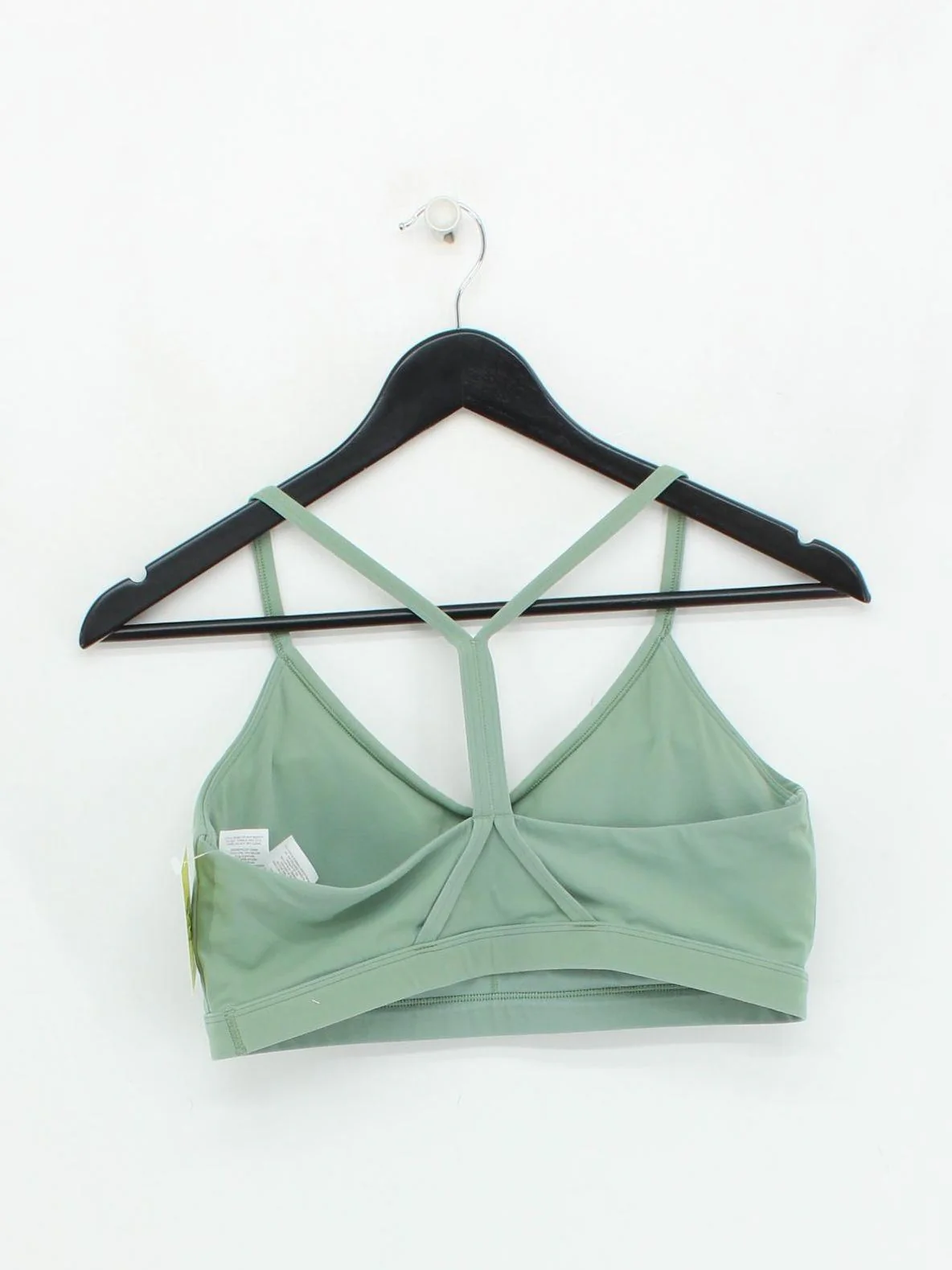 Gymshark Women's T-Shirt L Green Nylon with Elastane Sleeveless Basic - Image 2