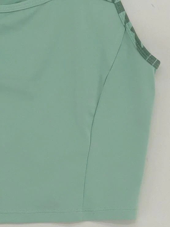 Gymshark Women's T-Shirt L Green Polyester with Elastane Basic - Image 4