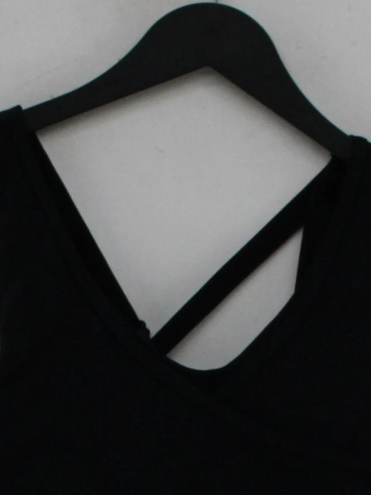 Gymshark Women's T-Shirt M Black 100% Other Sleeveless Basic - Image 3
