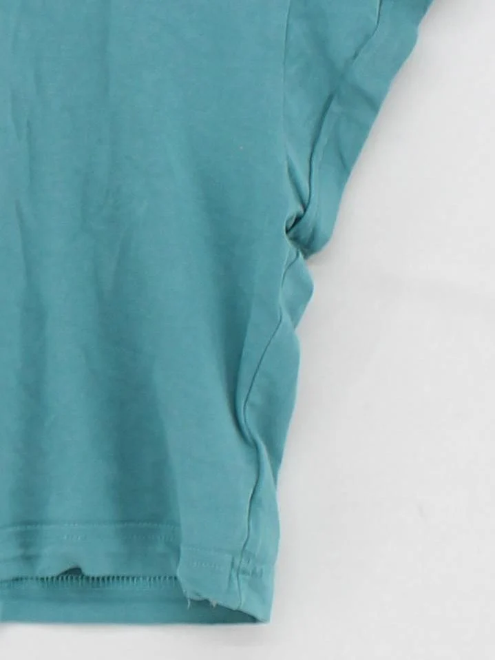 Gymshark Women's T-Shirt M Green Cotton with Elastane Basic - Image 4