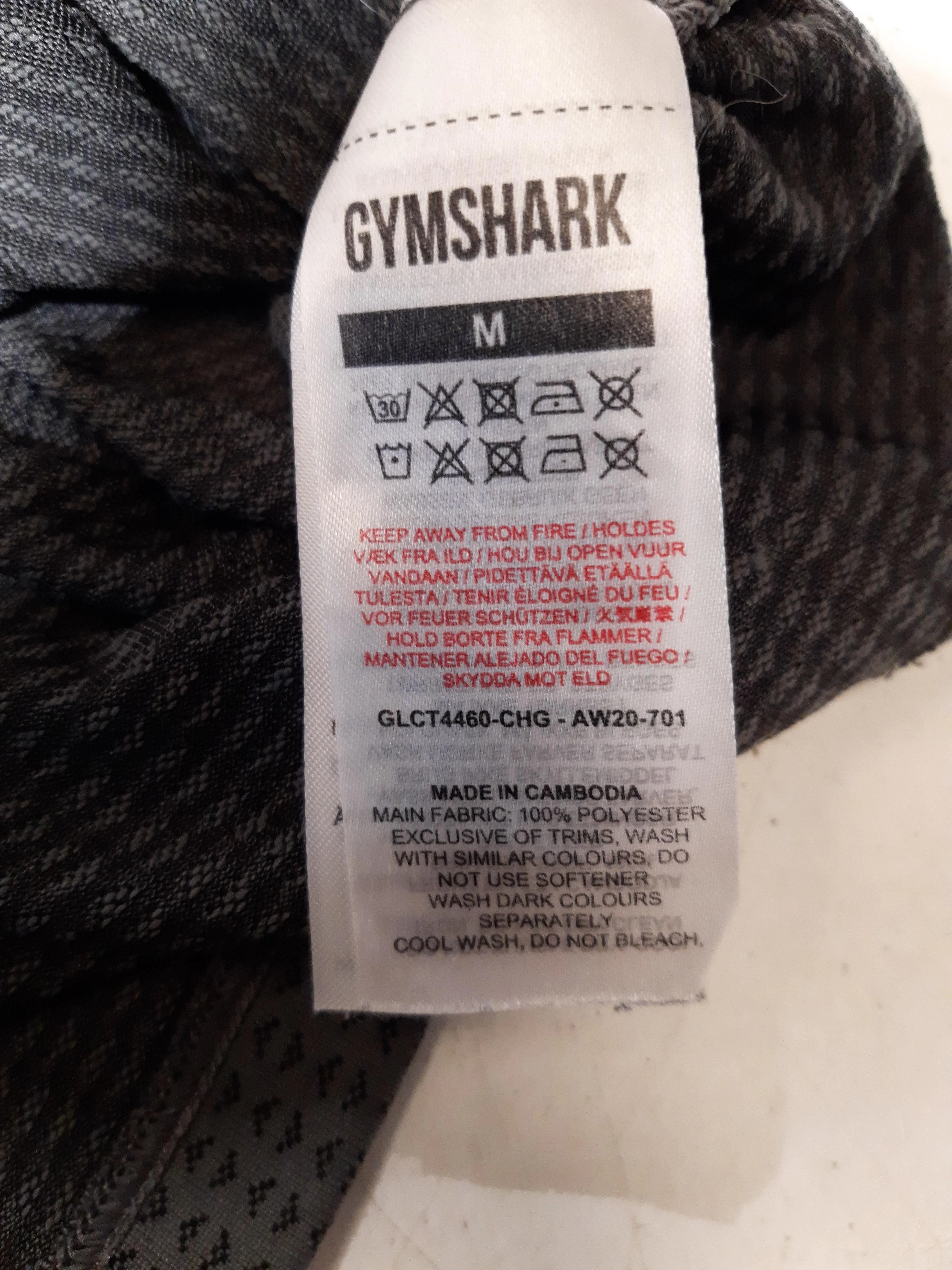 Gymshark Women's T-Shirt M Grey 100% Polyester Basic - Image 6