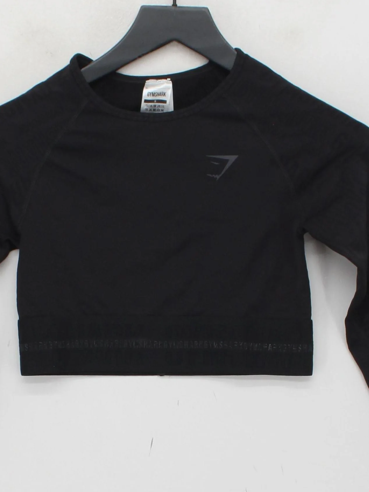 Gymshark Women's T-Shirt S Black Nylon with Elastane Basic - Image 3