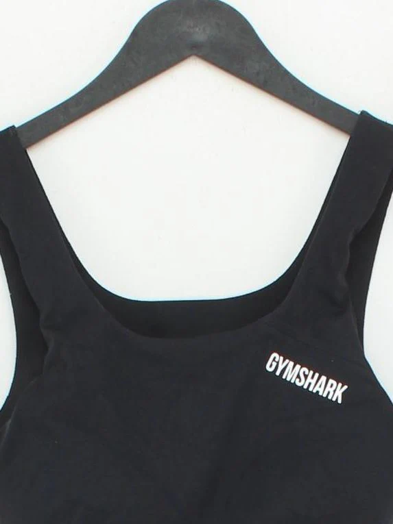 Gymshark Women's T-Shirt XS Black 100% Other Sleeveless Basic - Image 3