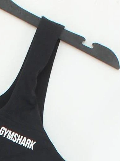 Gymshark Women's T-Shirt XS Black 100% Other Sleeveless Basic - Image 4