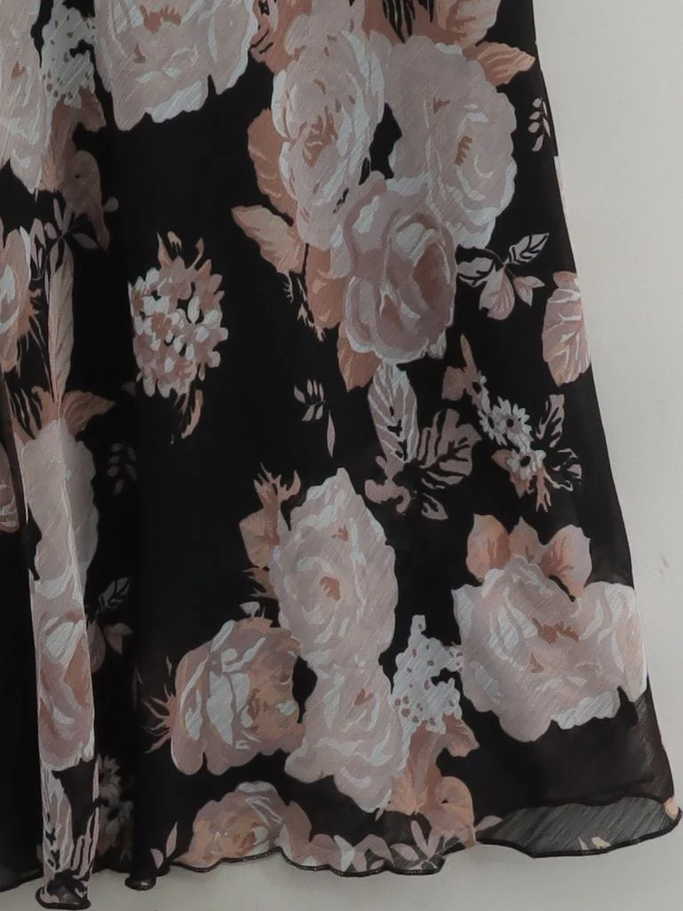 H&O Classic Shirt Midi Dress UK12 in Multi - Image 4