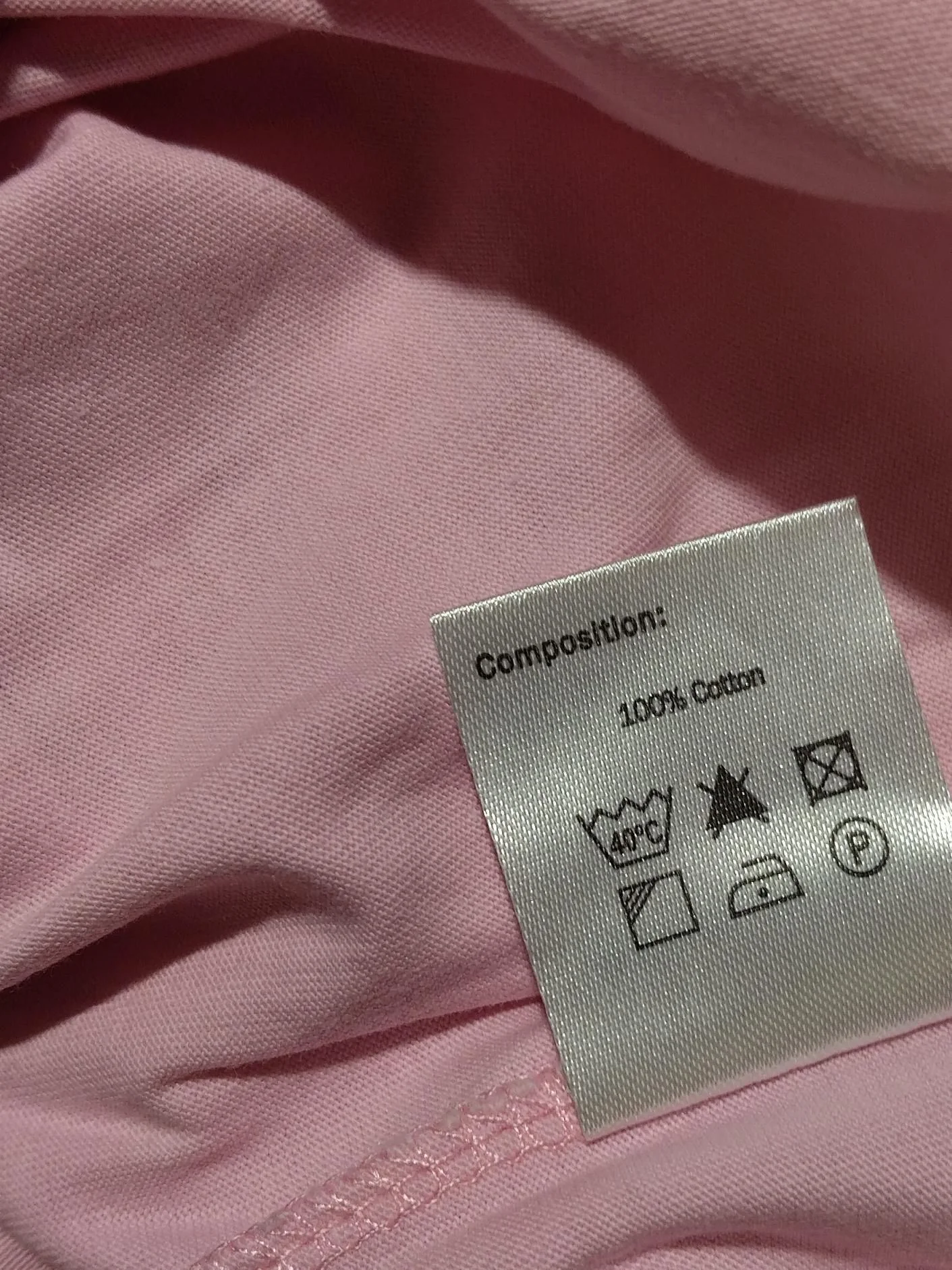 H20Fagerholt Women's T-Shirt L Pink 100% Cotton Basic - Image 6