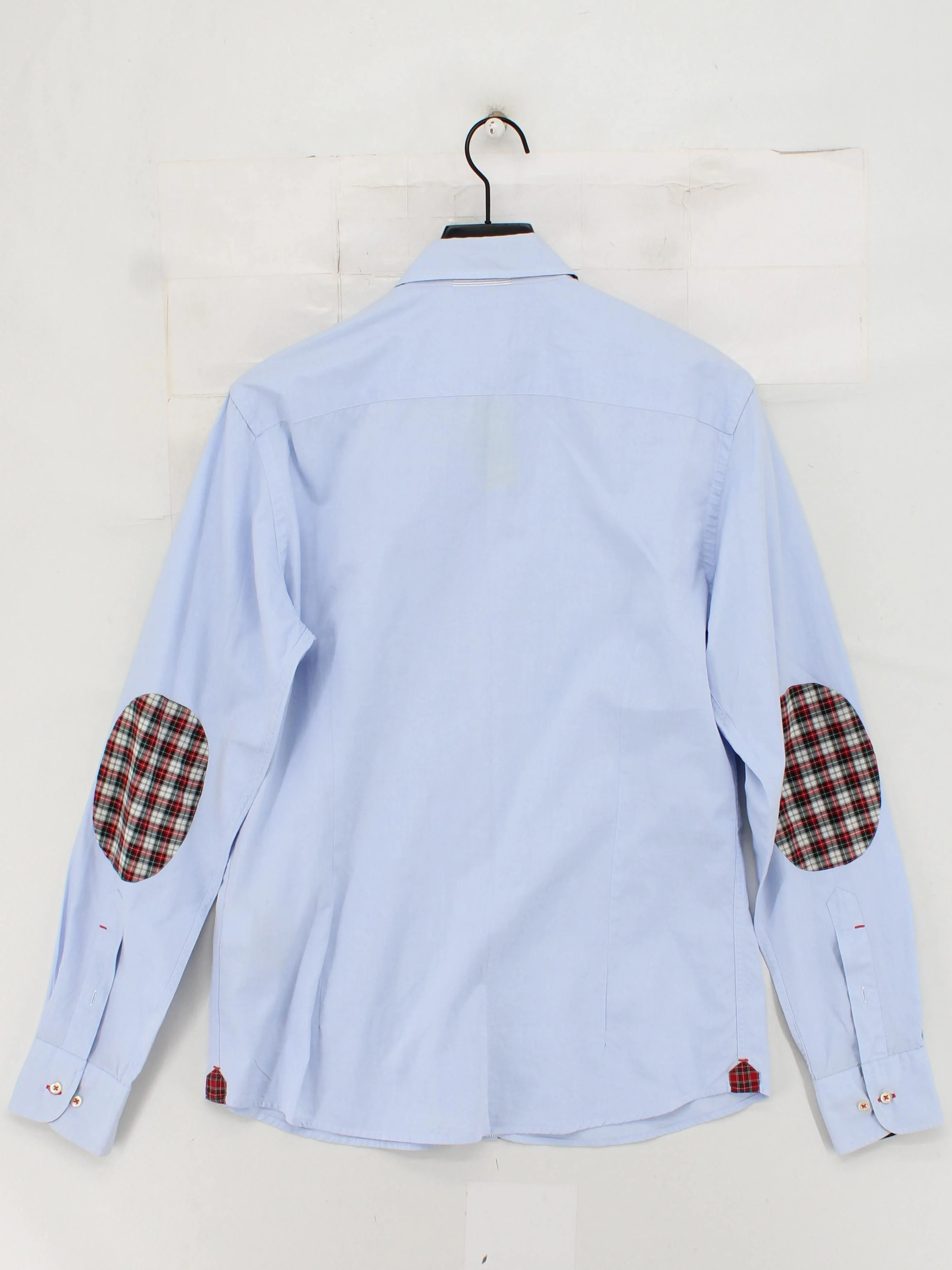 Hackett Men's Shirt M Blue Checkered 100% Cotton Basic - Image 2