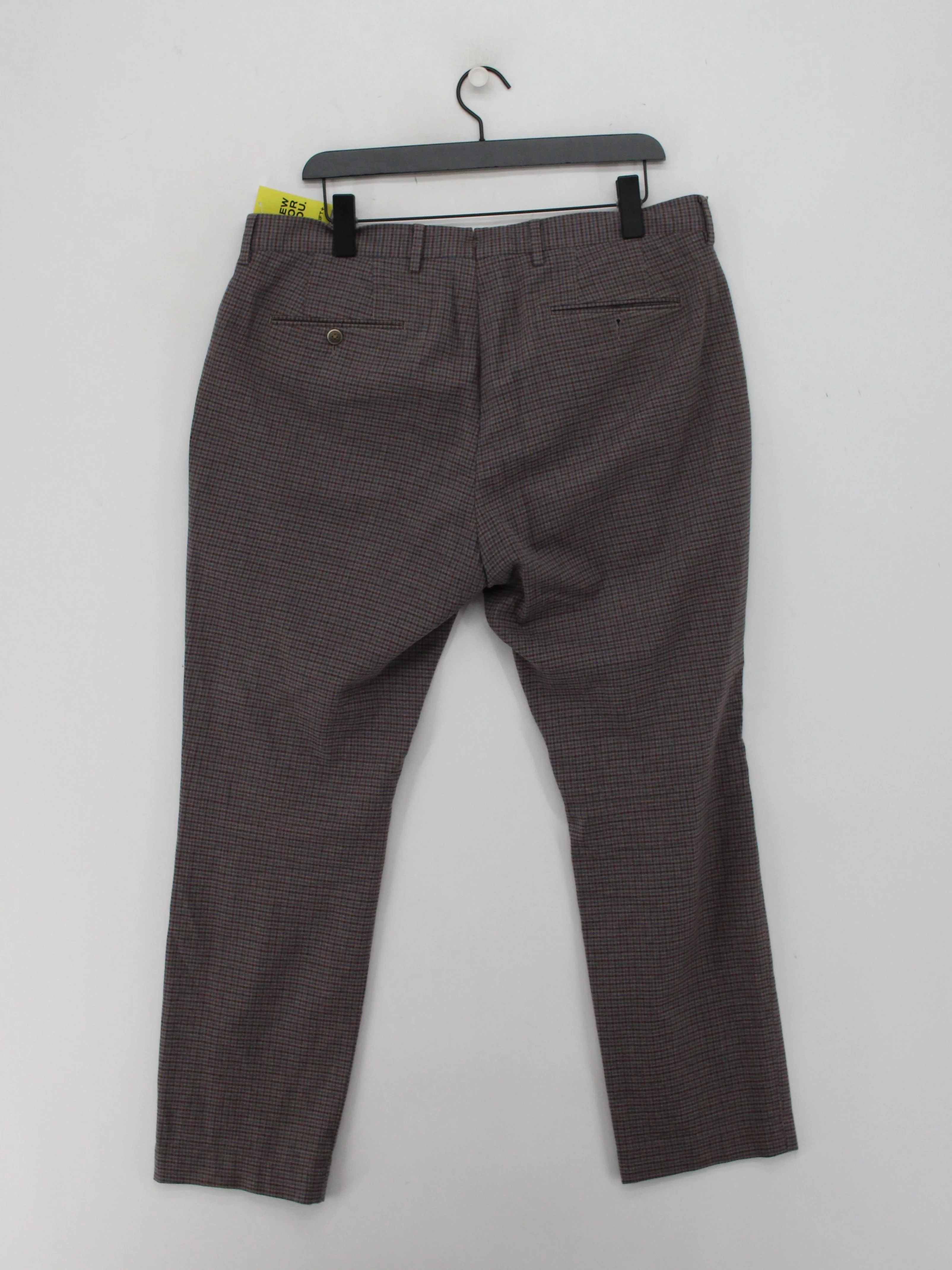Hackett Men's Trousers L Multi Checkered Cotton with Elastane Straight Chino - Image 2