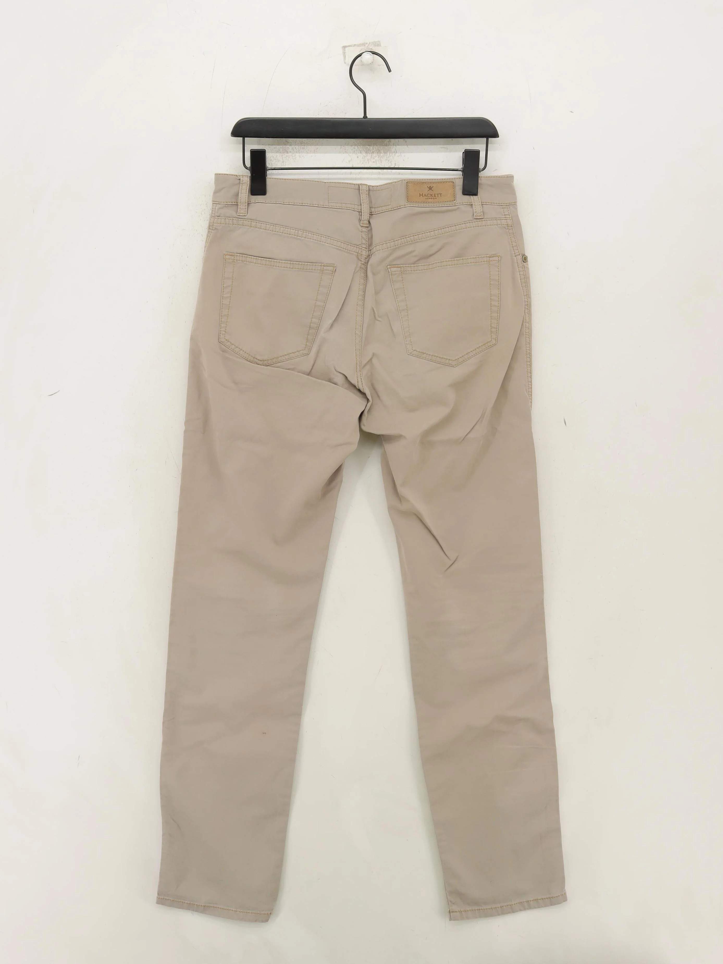 Hackett Men's Trousers W 32 in Tan Cotton with Elastane Straight Chino - Image 2