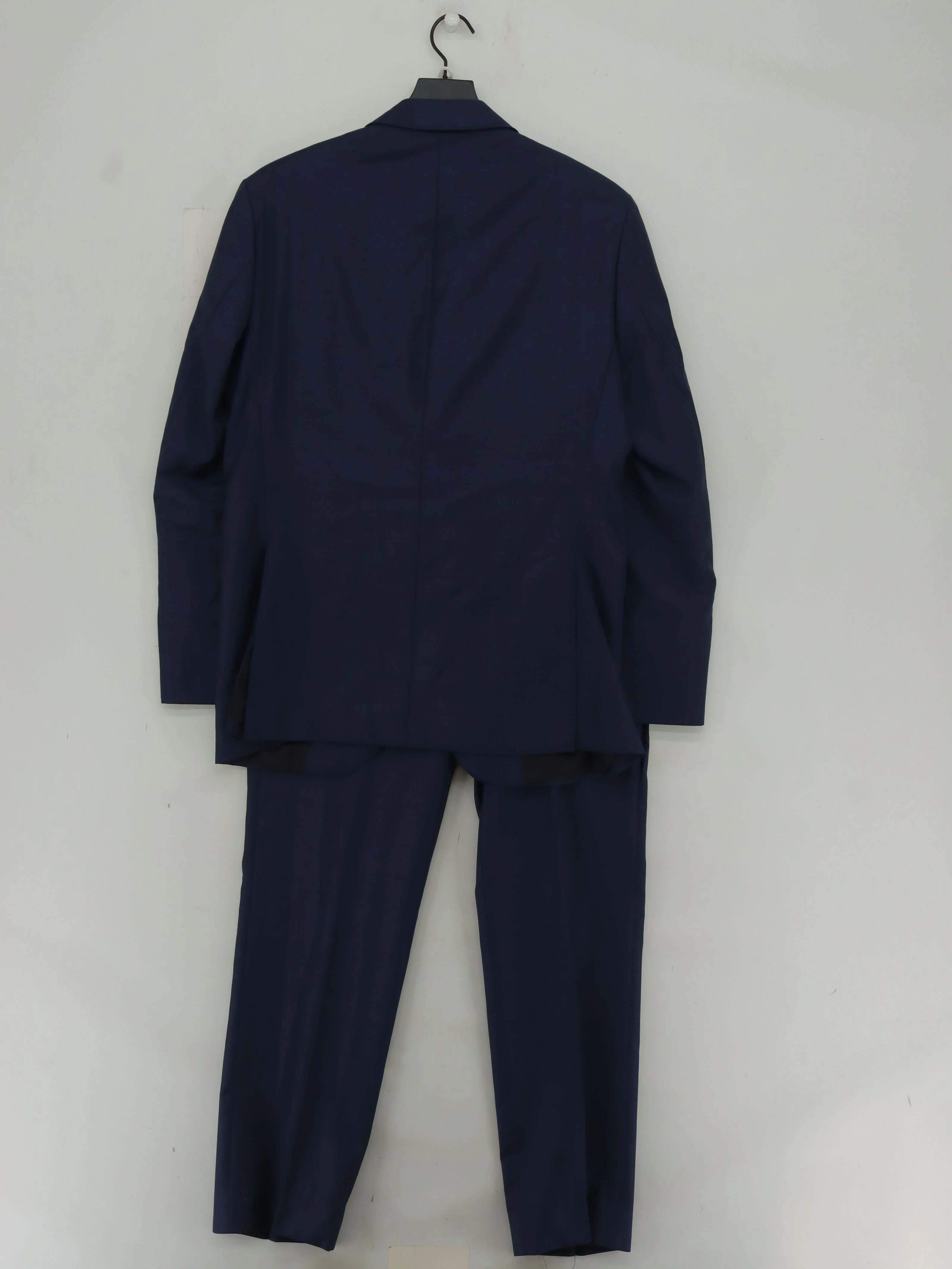 Hackett Men's Two Piece Suit Chest: 40 in; Waist: 34 in Blue 100% Wool 2 Piece - Image 2