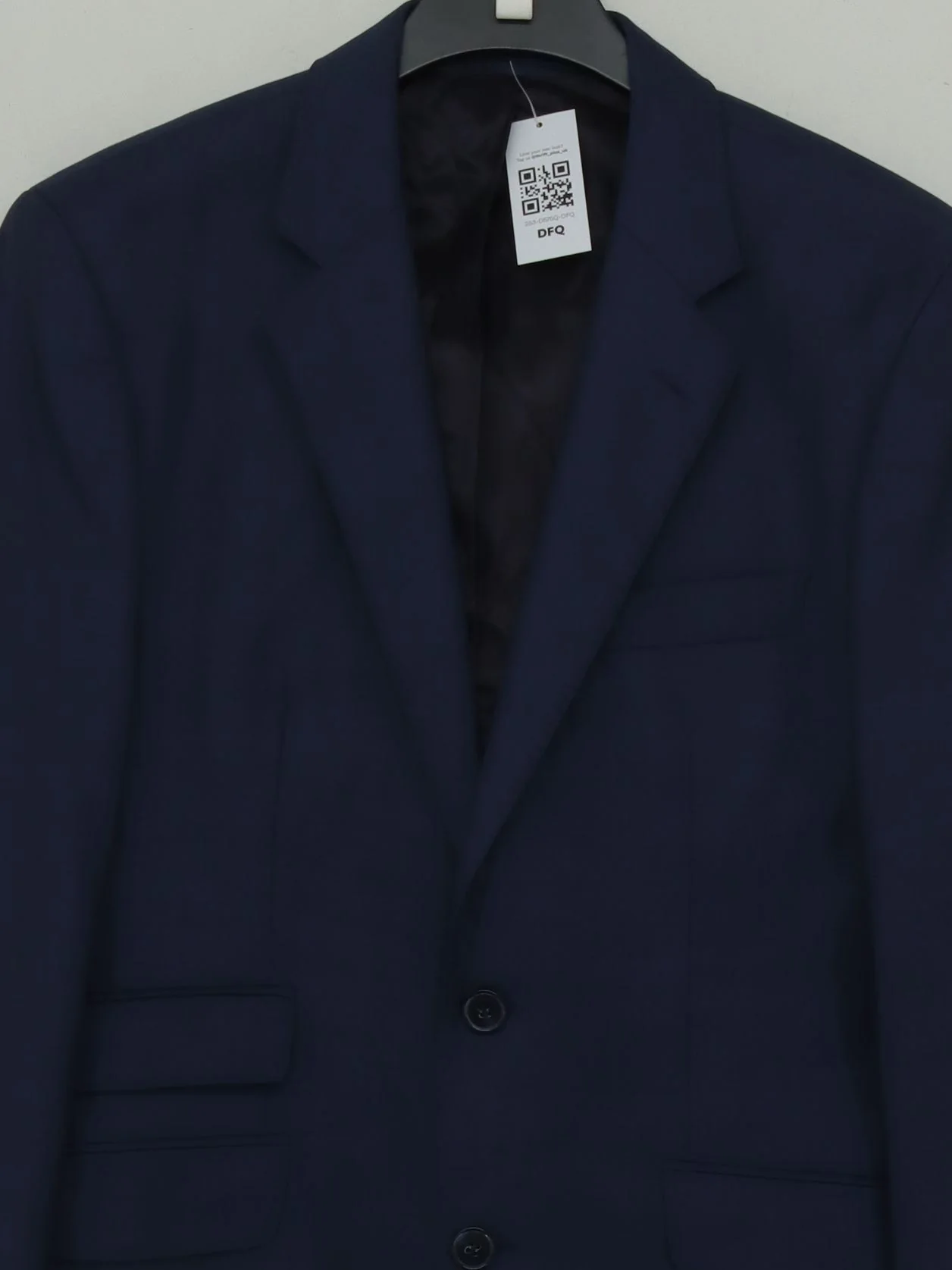 Hackett Men's Two Piece Suit Chest: 40 in; Waist: 34 in Blue 100% Wool 2 Piece - Image 3
