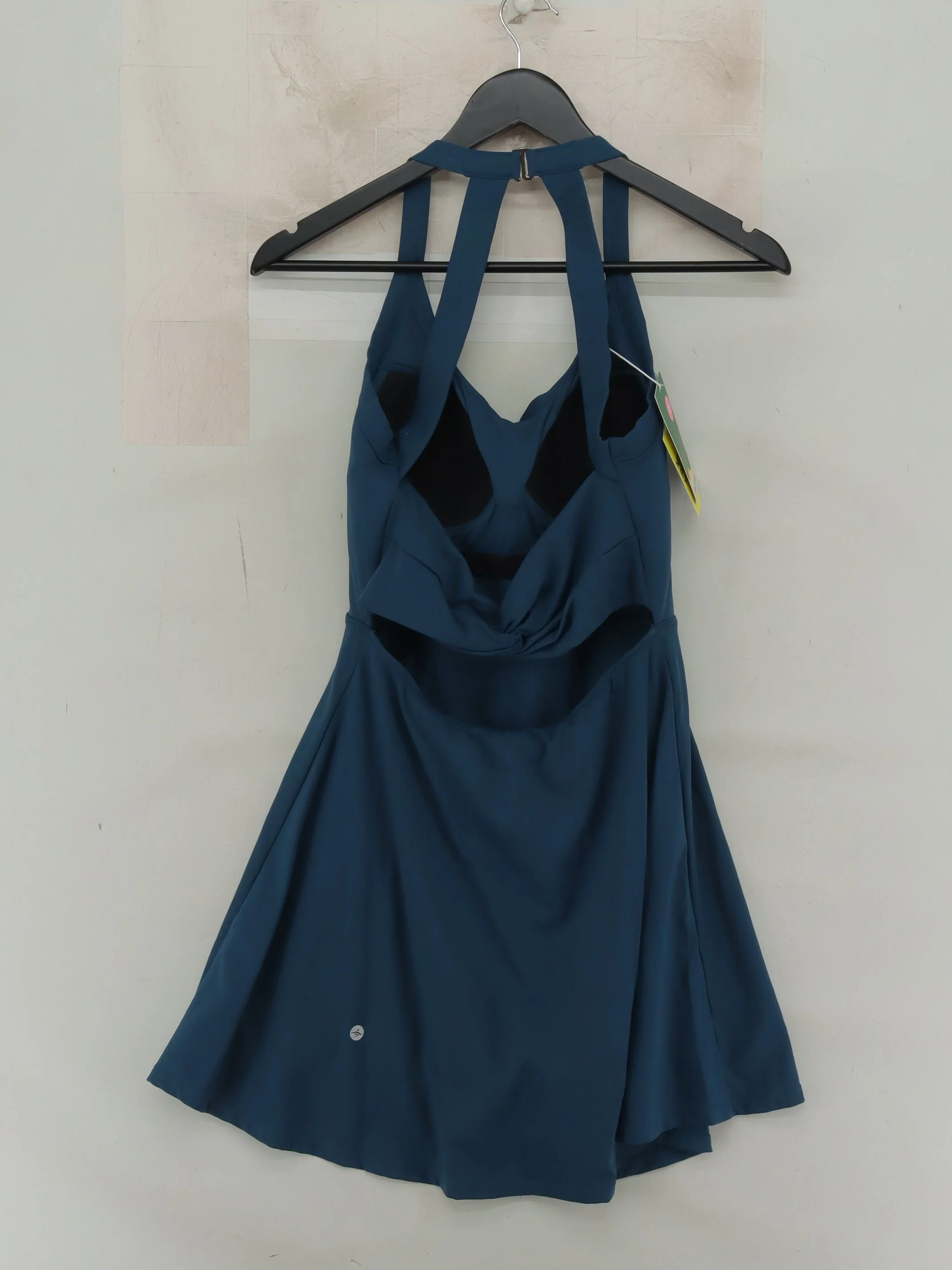 Halara halter neck backless one-piece swimsuit in blue - Image 2