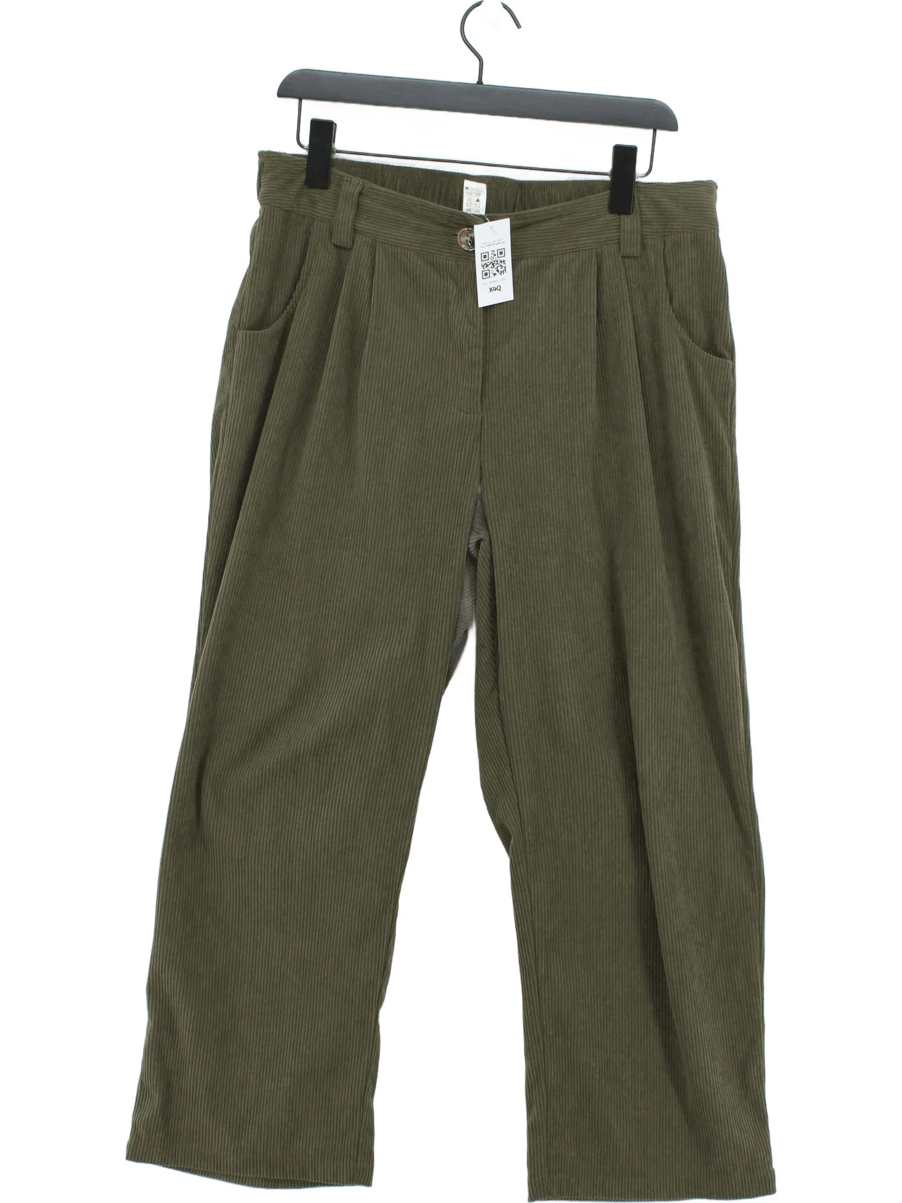 Halara Men's Trousers L Green 100% Polyester Wide-Leg Chino