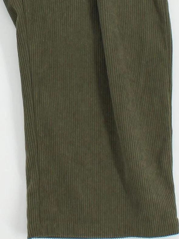 Halara Men's Trousers L Green 100% Polyester Wide-Leg Chino - Image 4