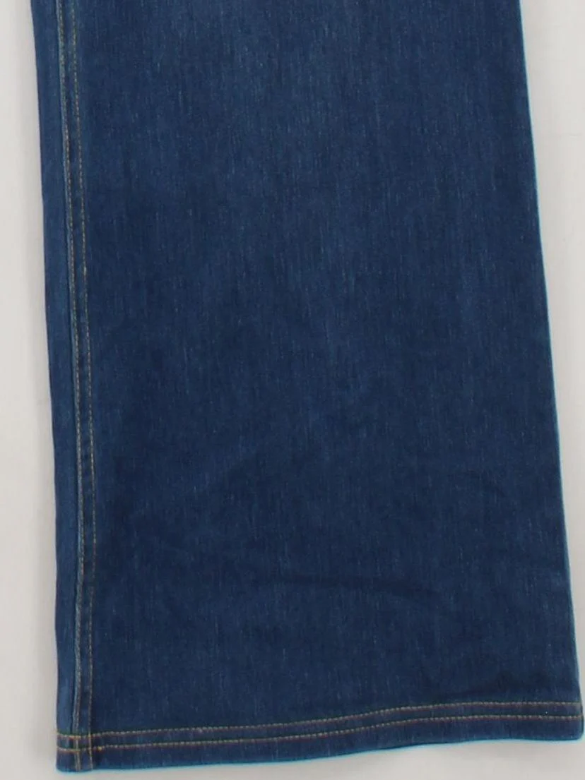 Halara Women's Jeans L Blue Cotton with Polyester, Elastane Flared - Image 4
