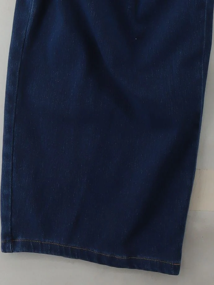 Halara Women's Jumpsuit L Blue Cotton with Polyester, Elastane Wide-Leg Jumpsuit - Image 4
