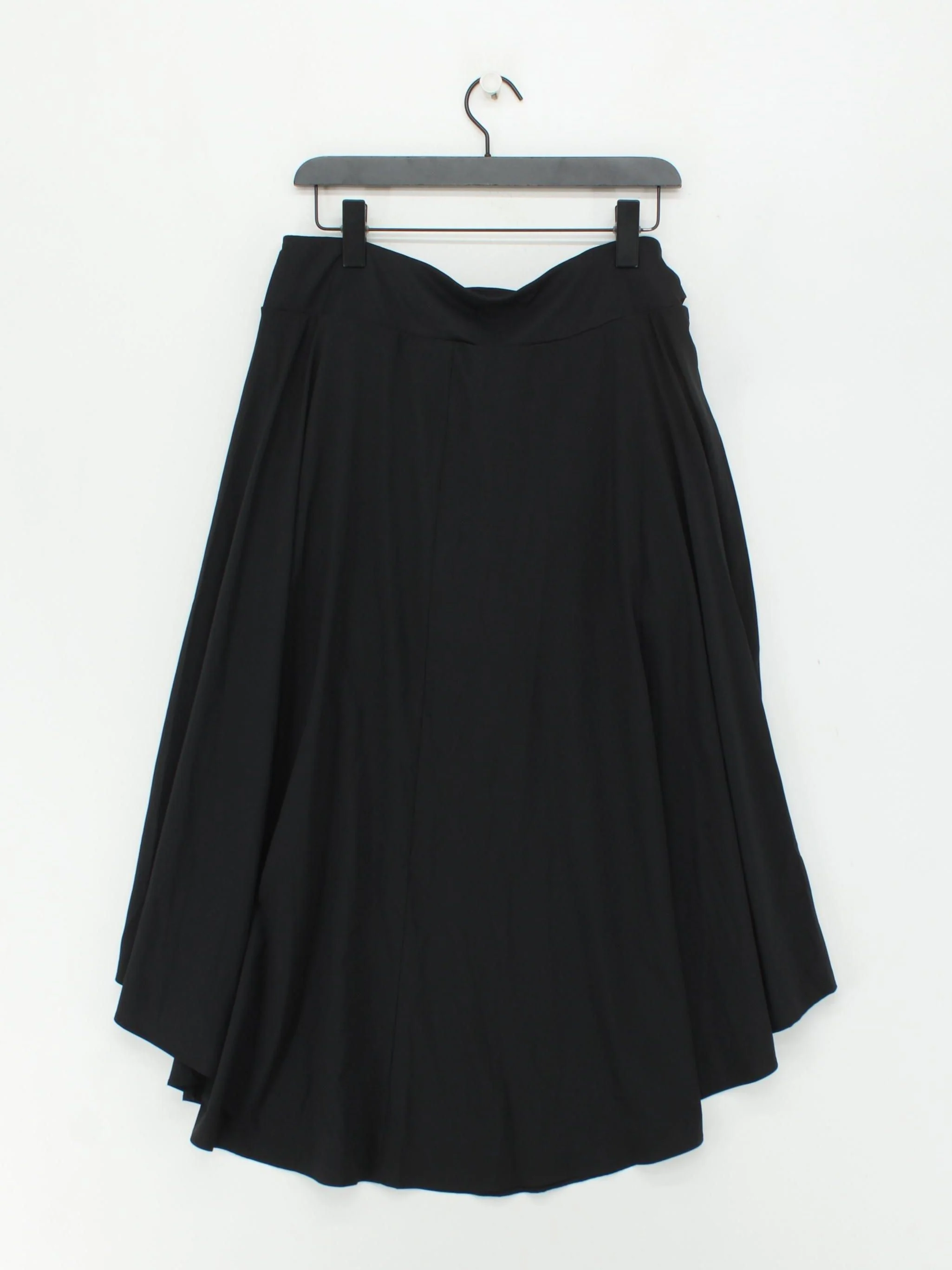 Halara Women's Midi Skirt L Black Polyester with Elastane Midi A-Line - Image 2