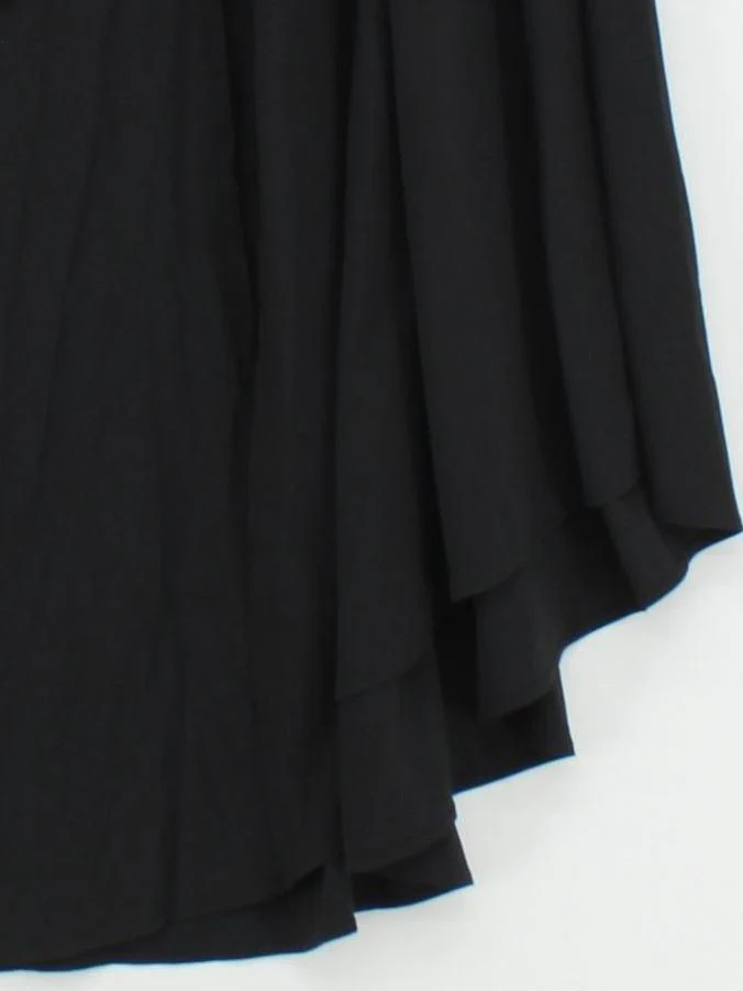 Halara Women's Midi Skirt L Black Polyester with Elastane Midi A-Line - Image 4