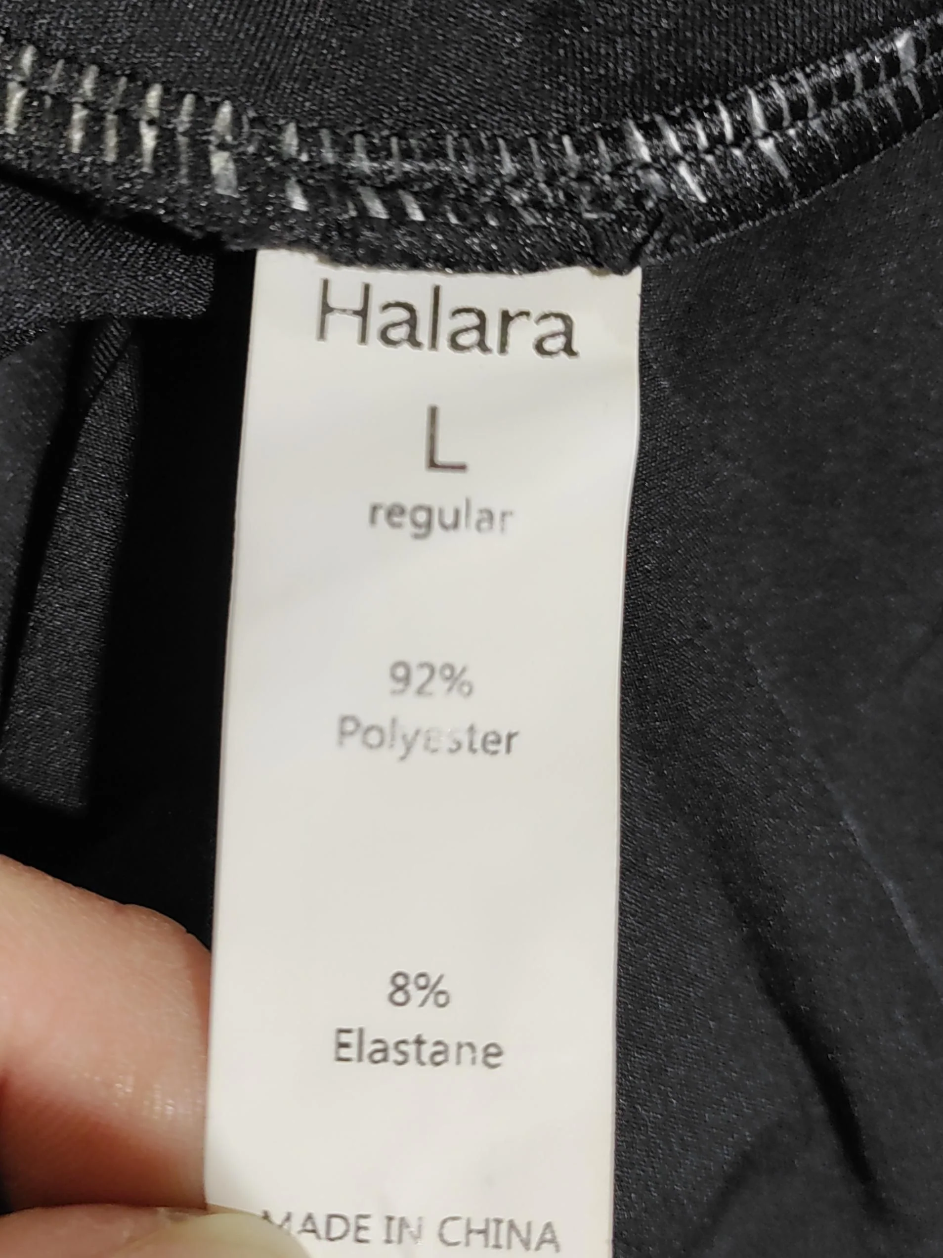 Halara Women's Midi Skirt L Black Polyester with Elastane Midi A-Line - Image 5