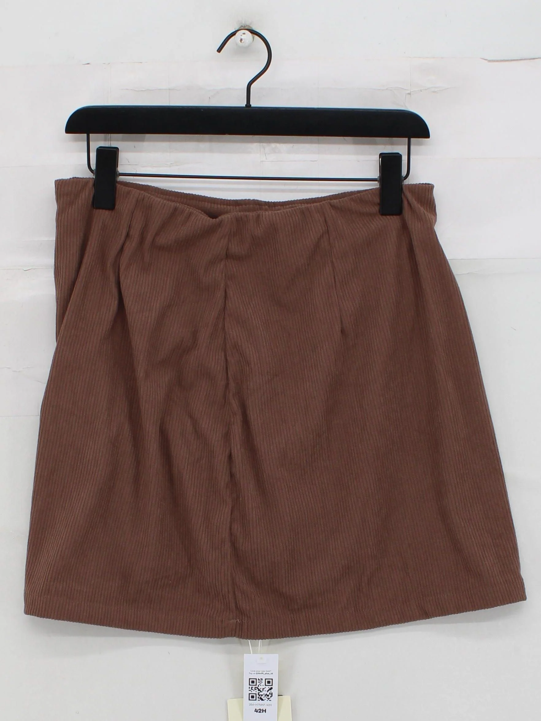 Halara Women's Mini Skirt L Brown Polyester with Nylon, Elastane Short Mini - Image 2