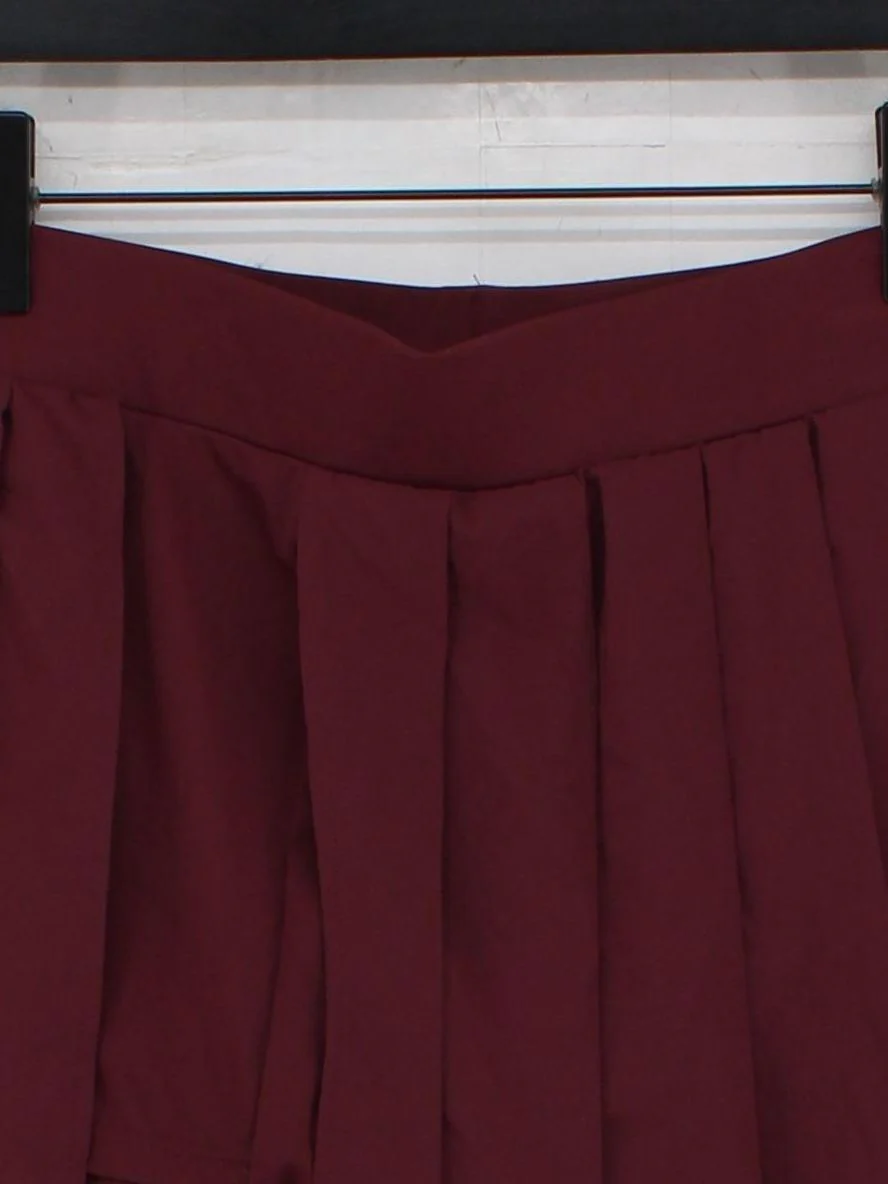 Halara Women's Mini Skirt M Red Polyester with Elastane, Nylon Short Mini - Image 3
