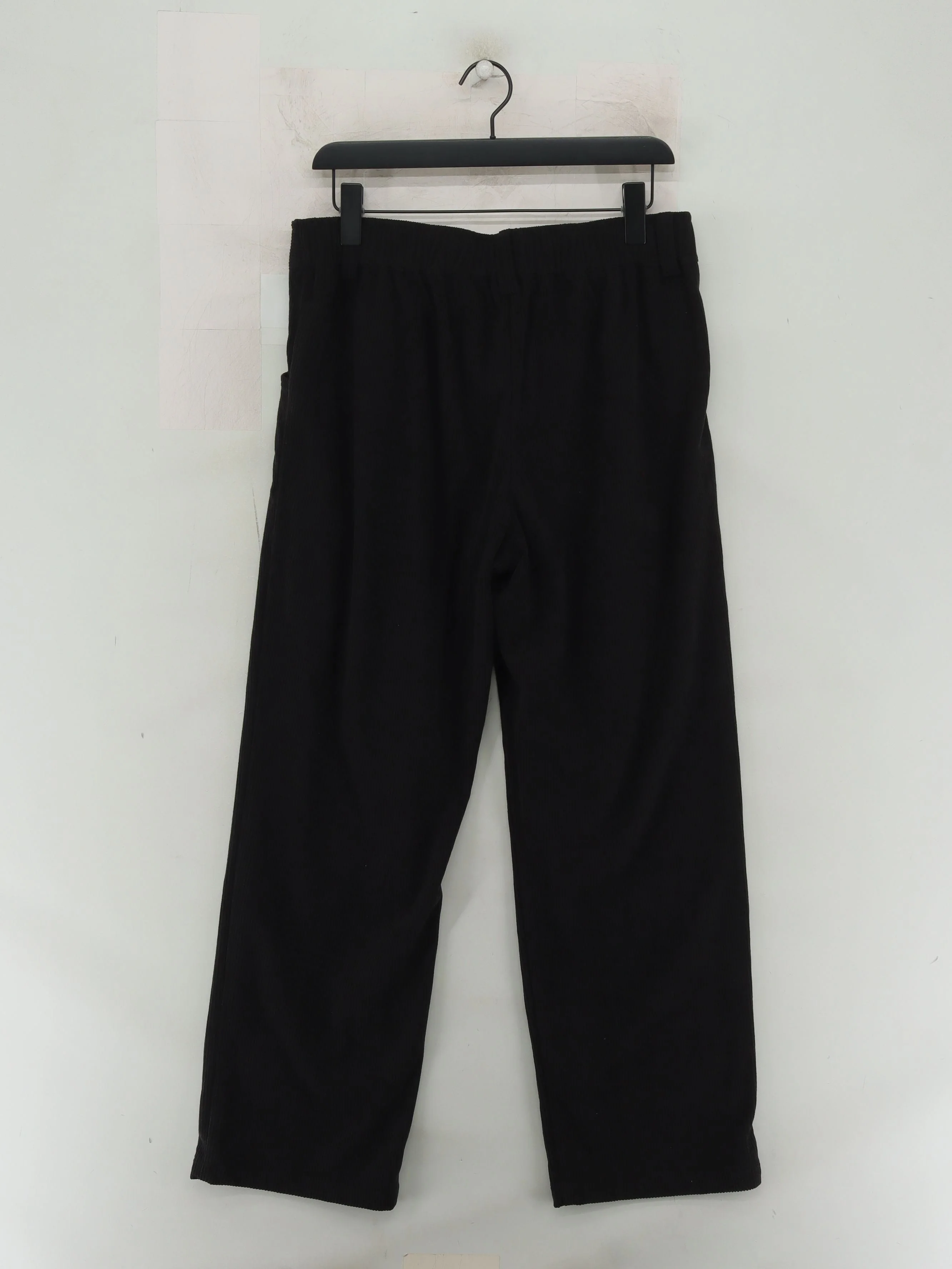 Halara Women's Trousers L Black 100% Polyester Wide-Leg Sweatpants - Image 2
