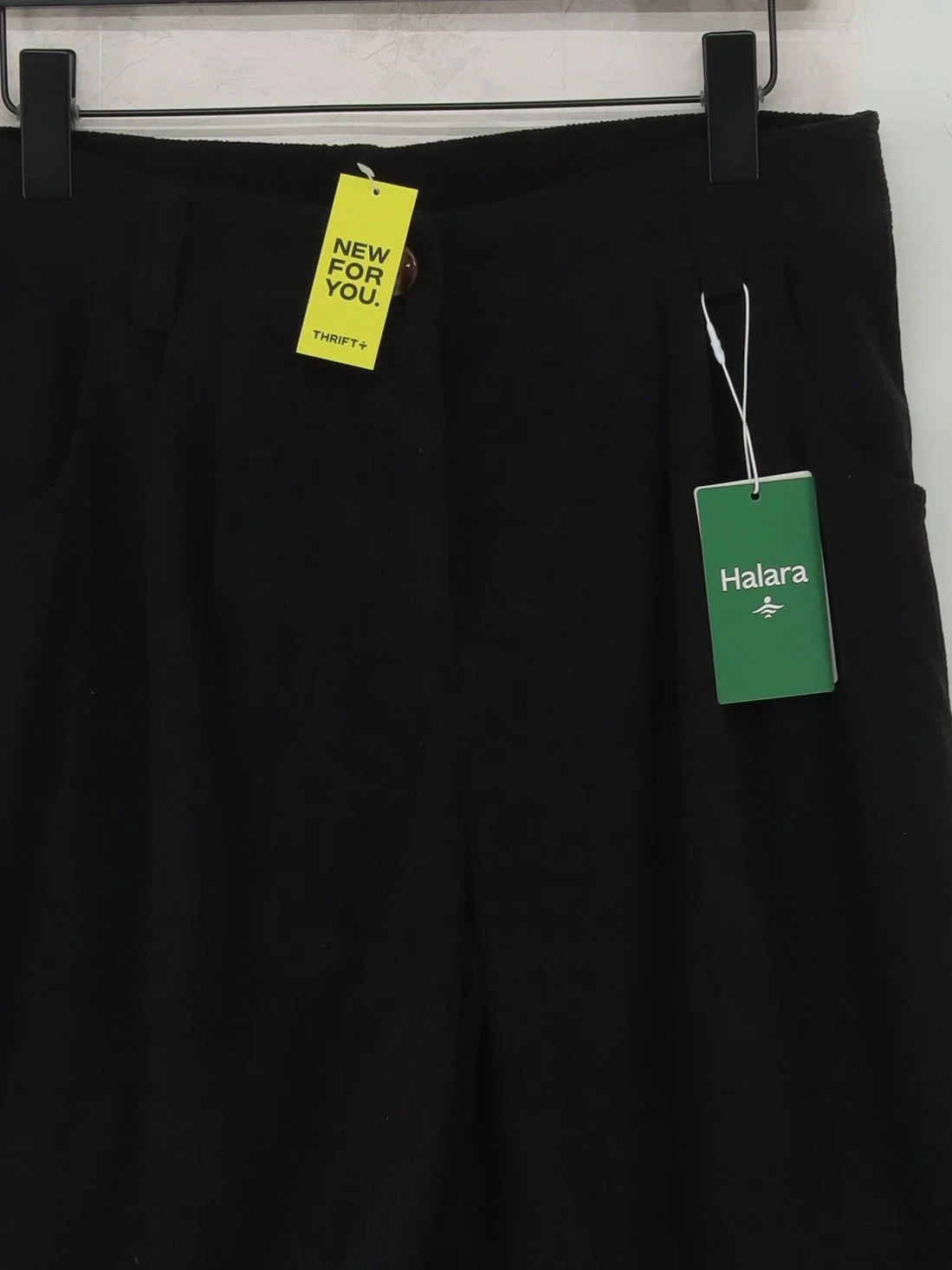 Halara Women's Trousers L Black 100% Polyester Wide-Leg Sweatpants - Image 3