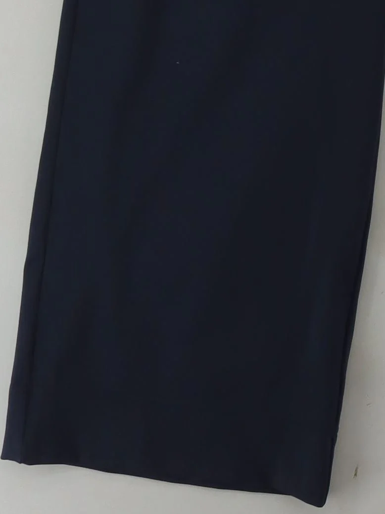 Halara Women's Trousers M Blue Polyester with Elastane Wide-Leg Chino - Image 4
