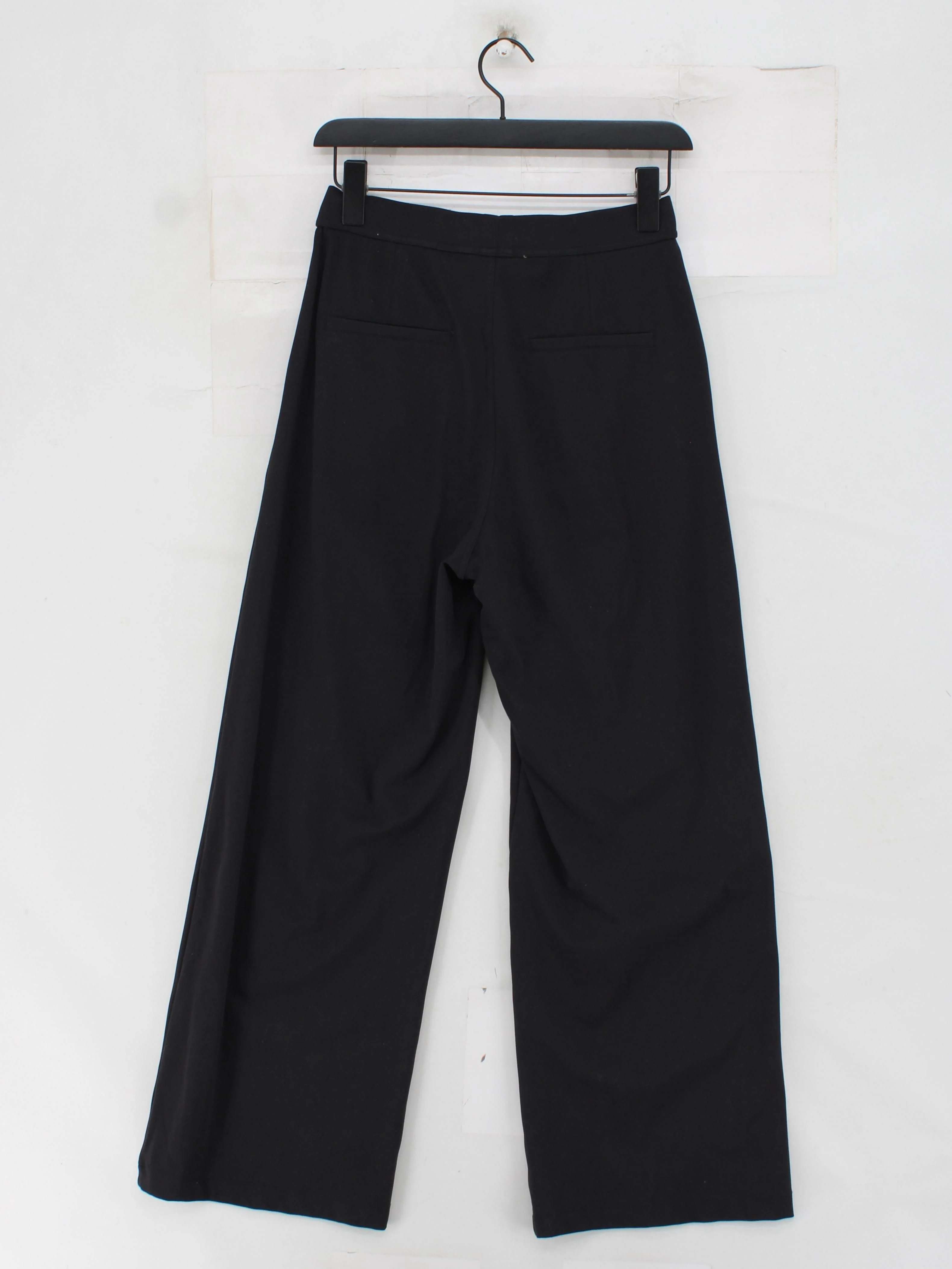 Halara Women's Trousers S Black Polyester with Elastane Wide-Leg Sweatpants - Image 2