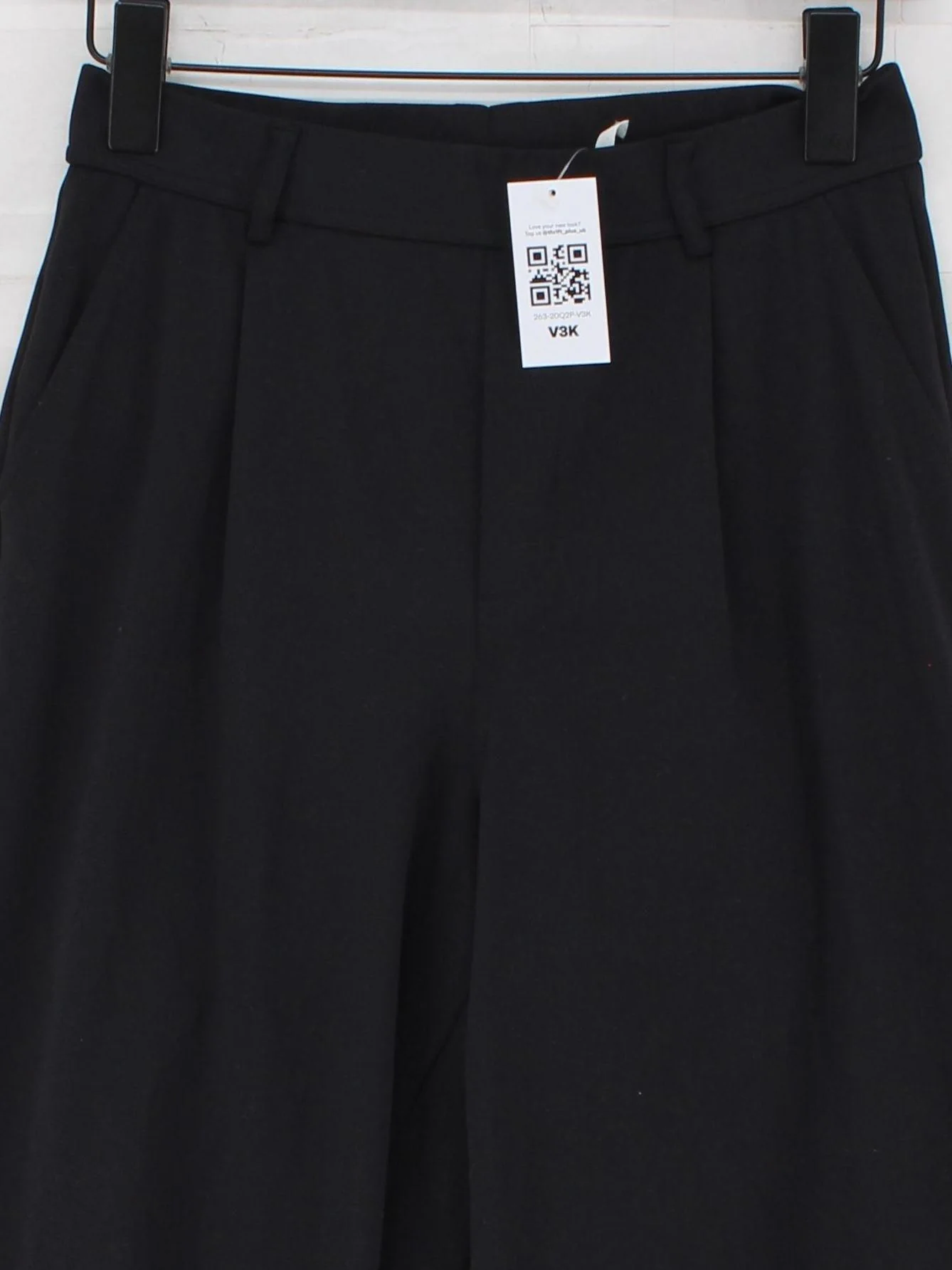 Halara Women's Trousers S Black Polyester with Elastane Wide-Leg Sweatpants - Image 3