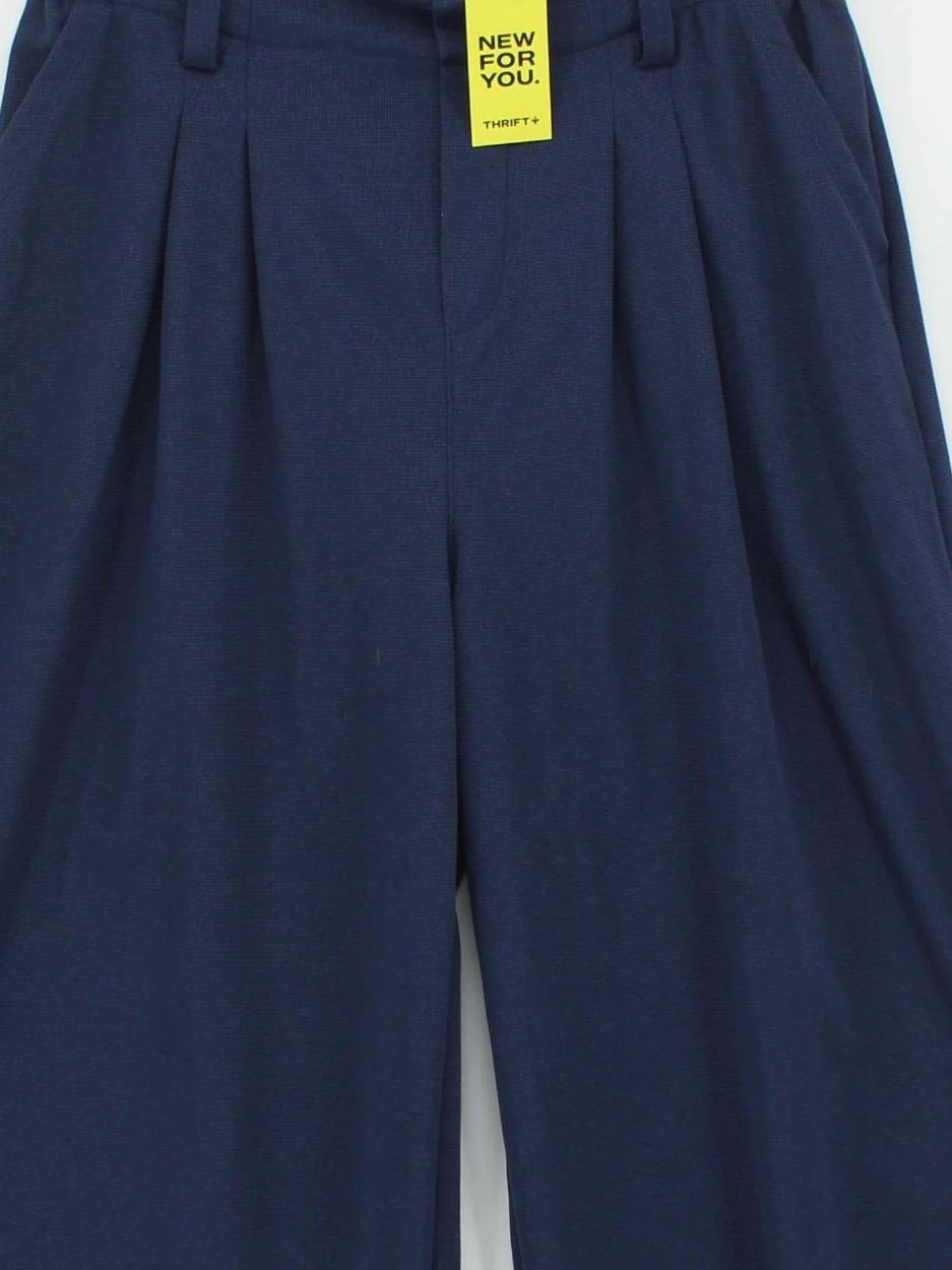 Halara Women's Trousers S Blue Polyester with Elastane Wide-Leg Sweatpants - Image 3