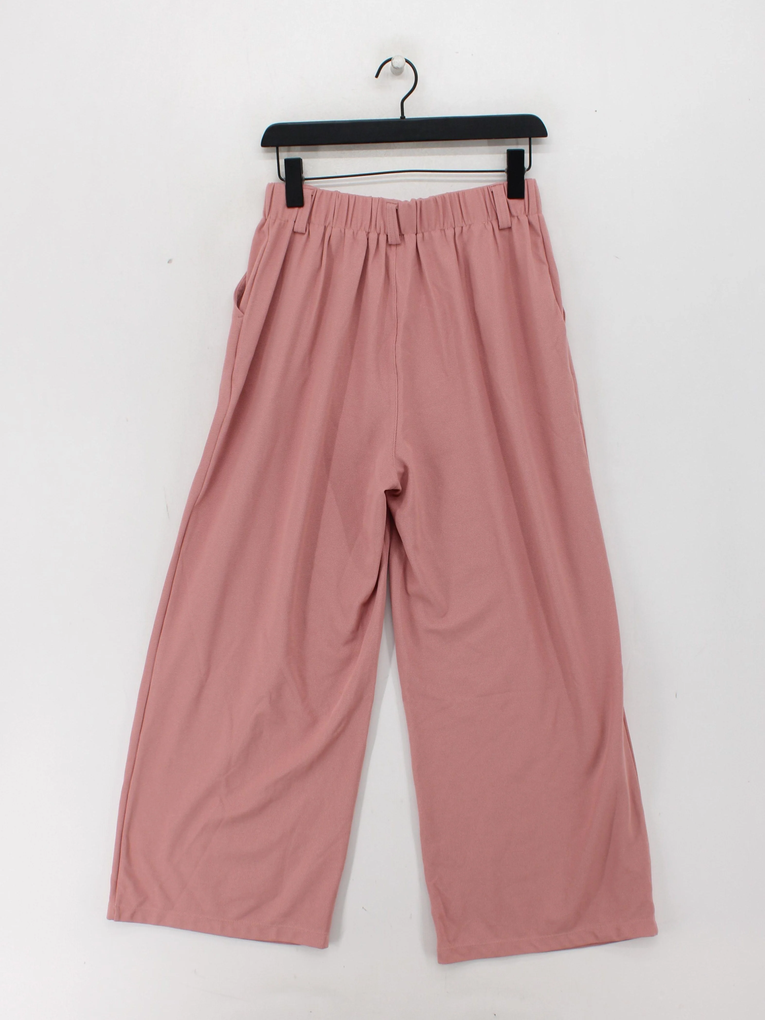 Halara Women's Trousers UK 12 Pink Polyester with Elastane Wide-Leg Sweatpants - Image 2