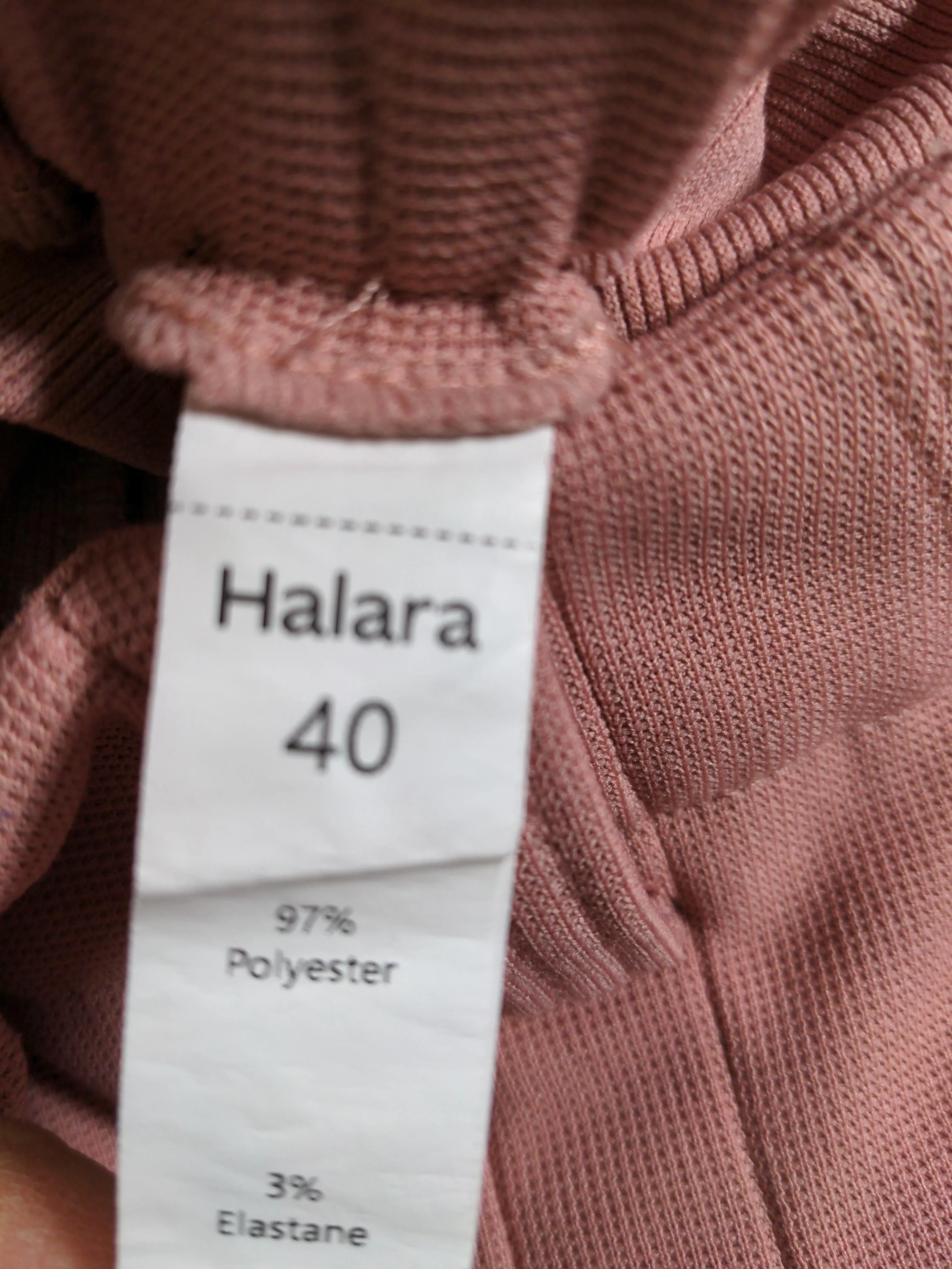 Halara Women's Trousers UK 12 Pink Polyester with Elastane Wide-Leg Sweatpants - Image 7