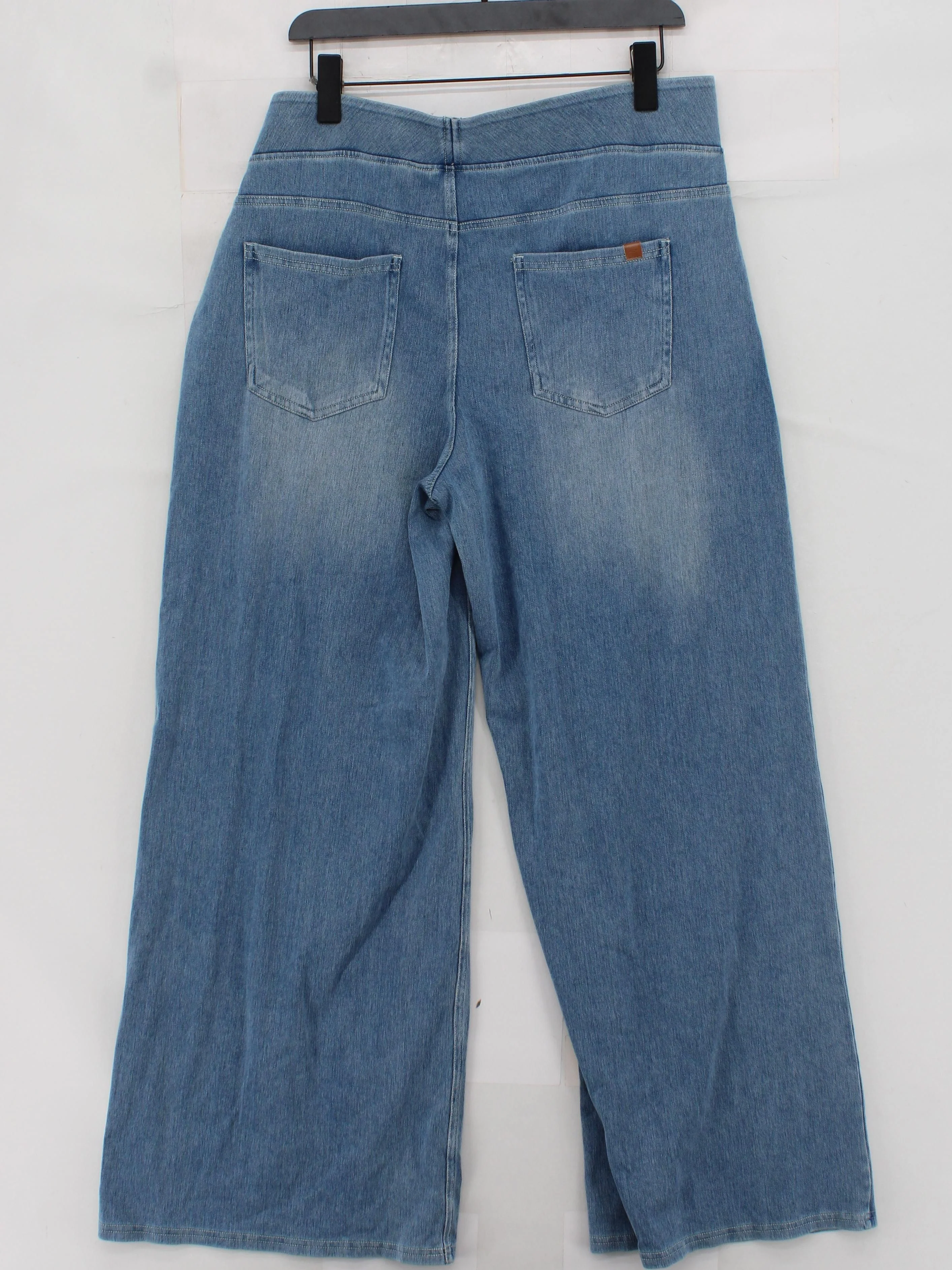 Halara Women's Trousers XXL Blue Cotton with Polyester, Elastane Cropped - Image 2