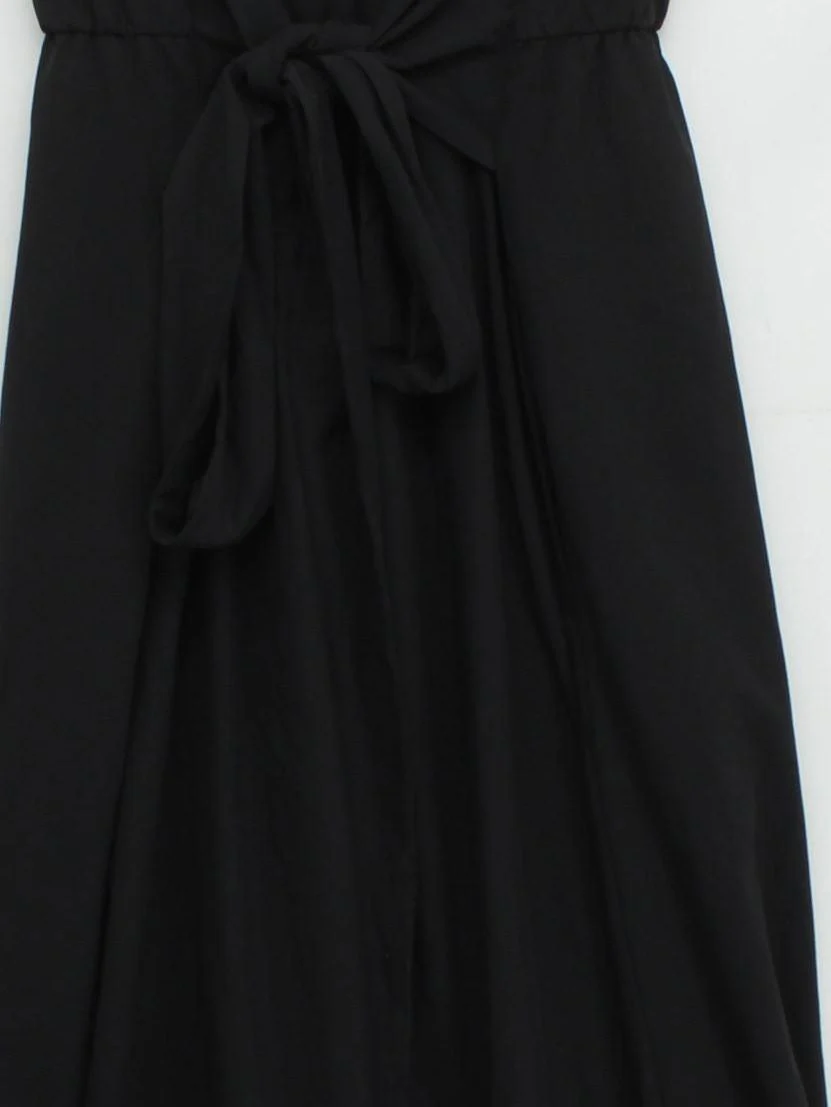 Halara Wrap Maxi Dress L in Black - Image 3