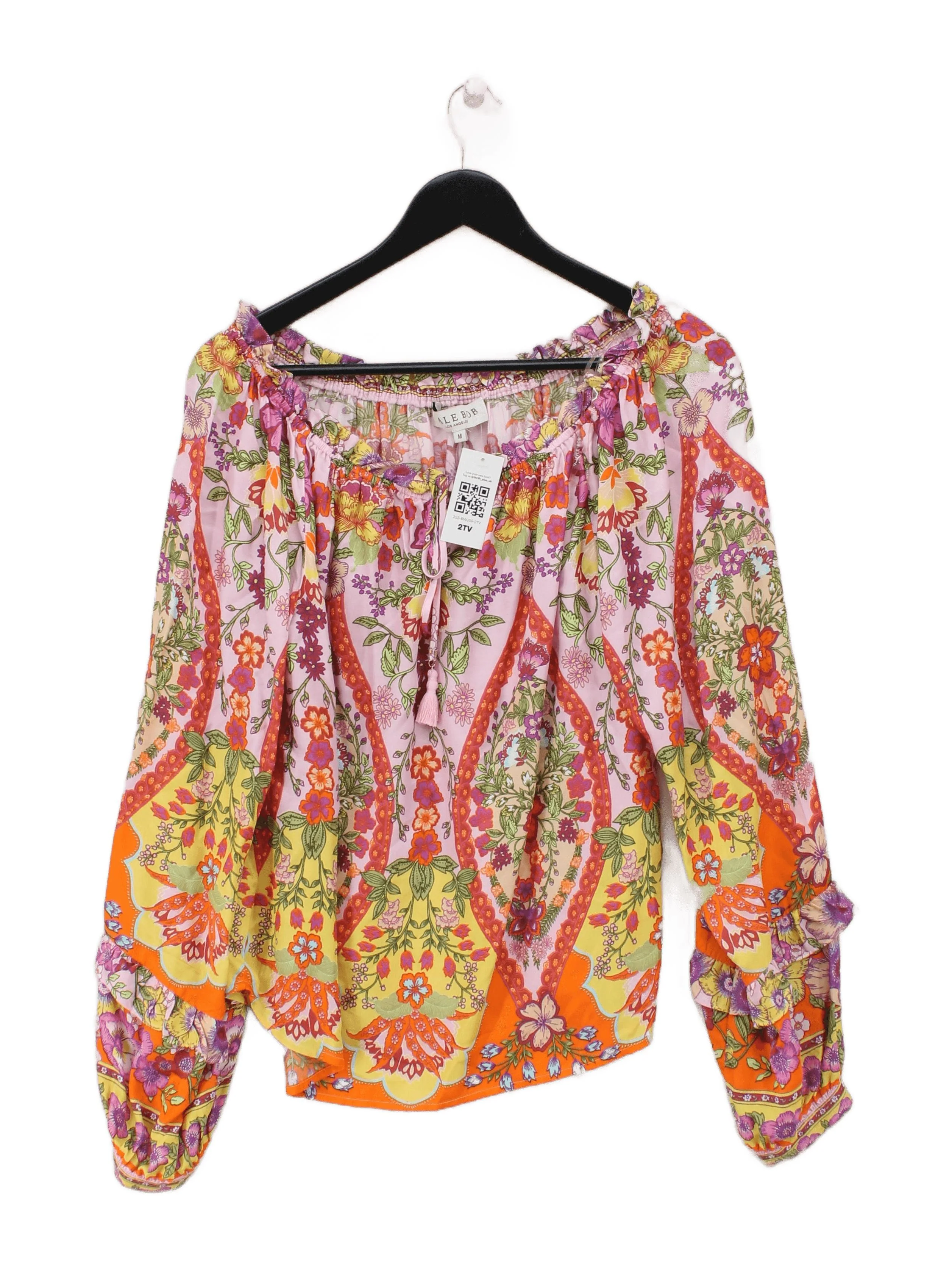 Hale Bob Women's Blouse M Multi Viscose with Silk Basic