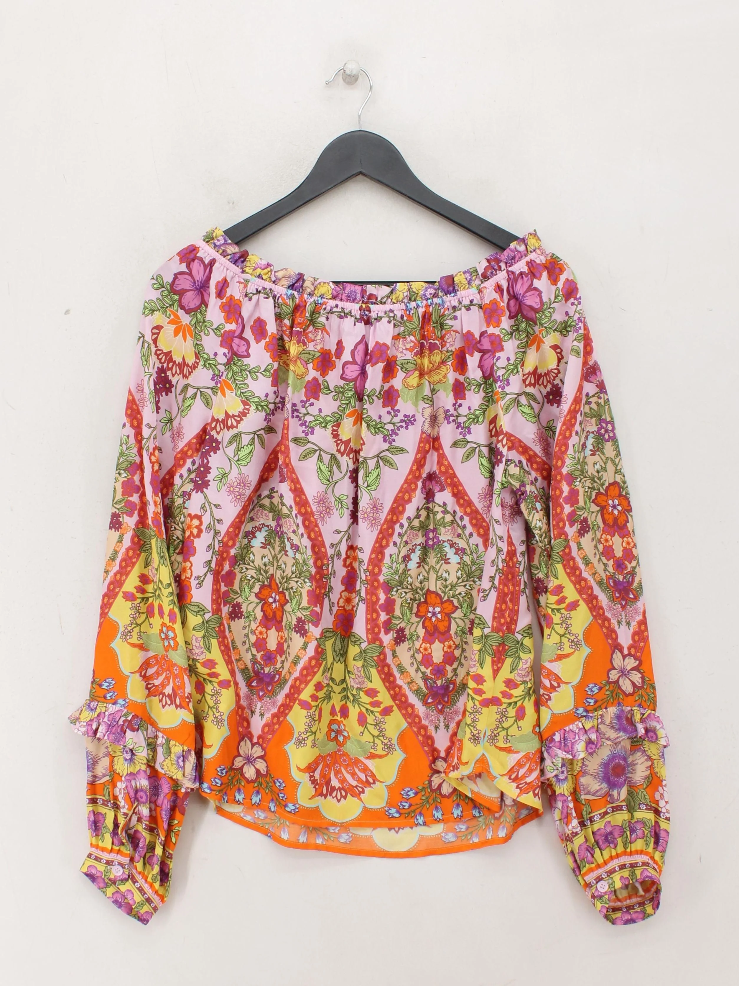 Hale Bob Women's Blouse M Multi Viscose with Silk Basic - Image 2