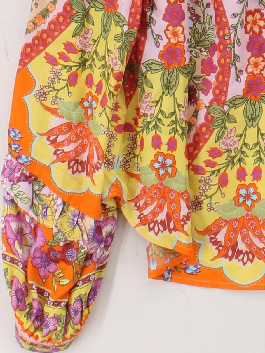 Hale Bob Women's Blouse M Multi Viscose with Silk Basic - Image 4
