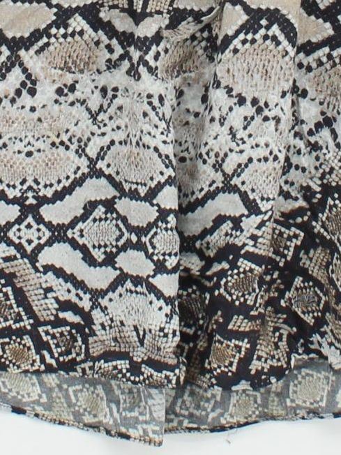 Hale Bob Women's Top S Multi Animal Print 100% Viscose Long Sleeve V-Neck Basic - Image 4