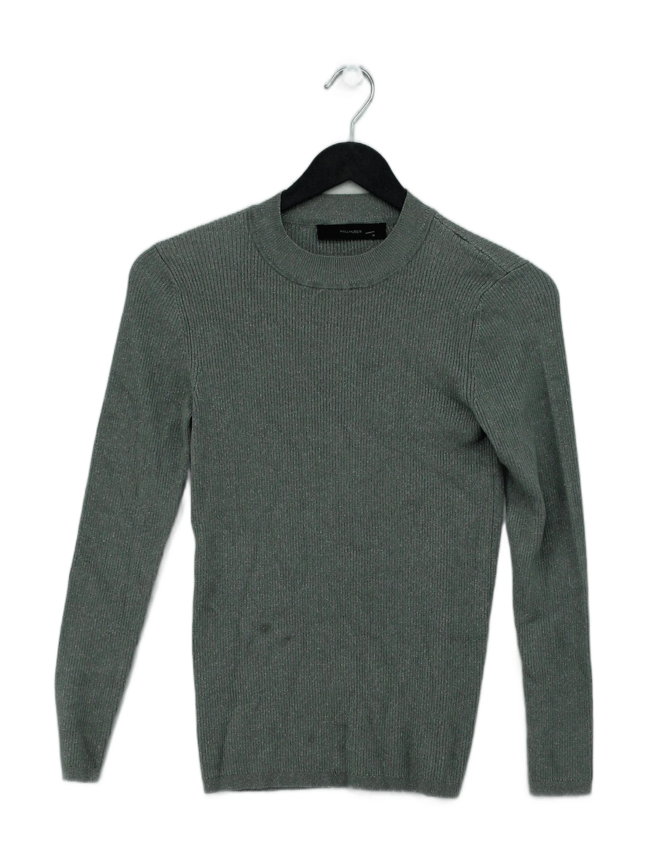 Hallhuber Women's Top M Green Viscose with Polyester, Polyamide, Other Jersey