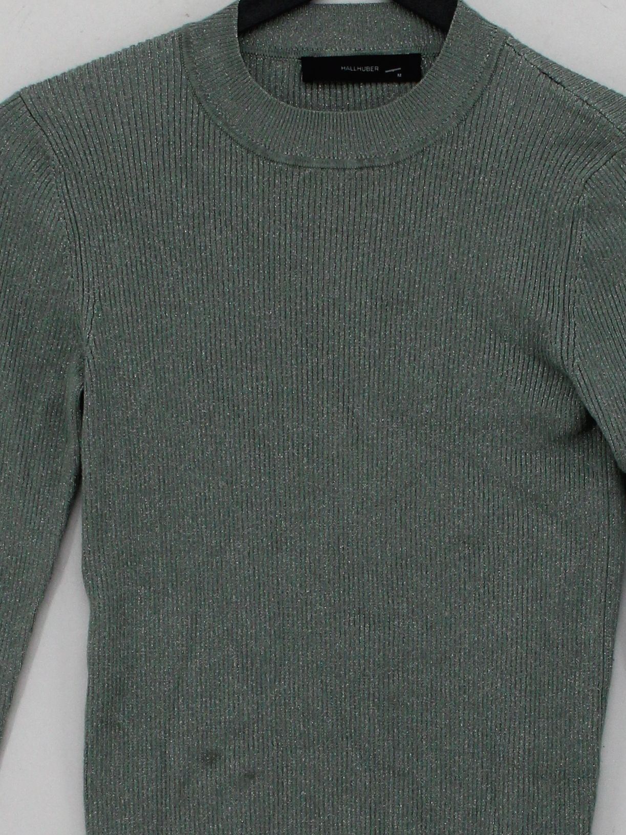 Hallhuber Women's Top M Green Viscose with Polyester, Polyamide, Other Jersey - Image 3
